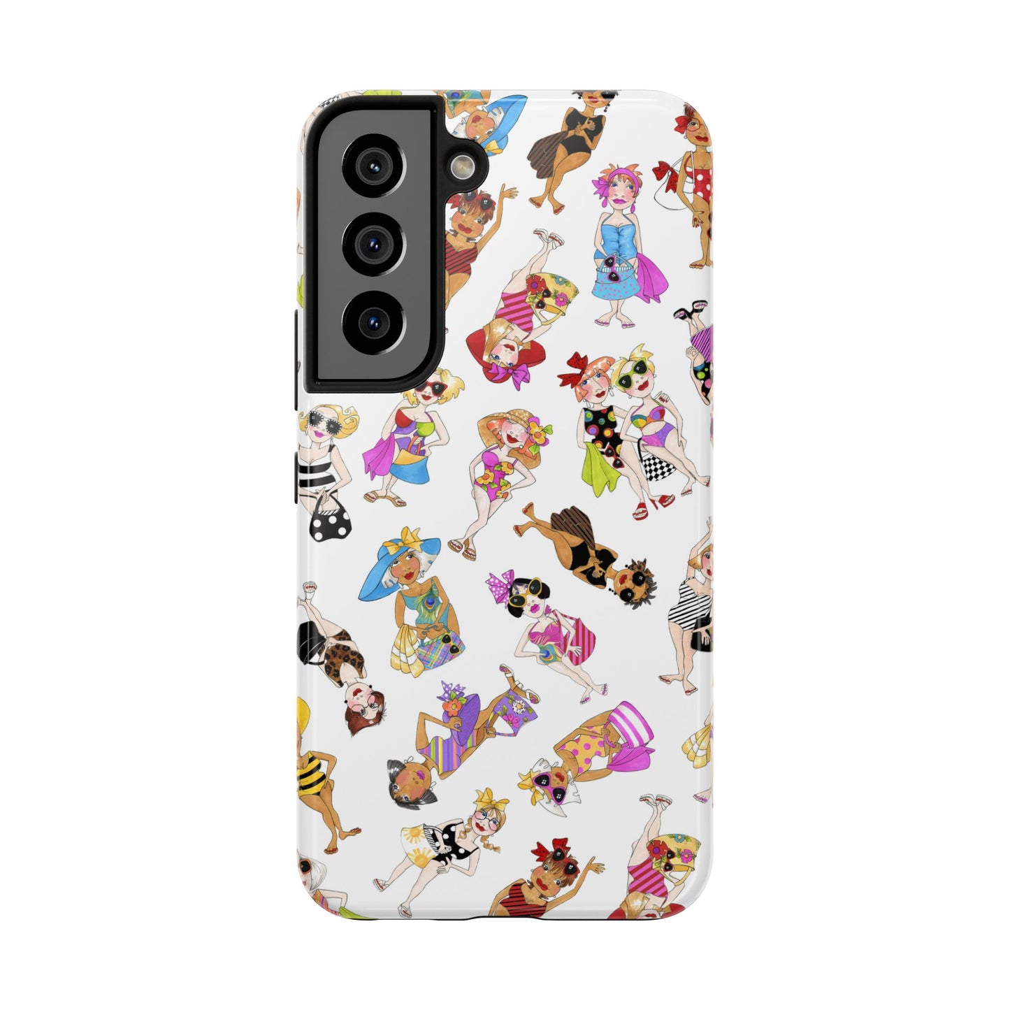Tossed Beauties White Phone Case