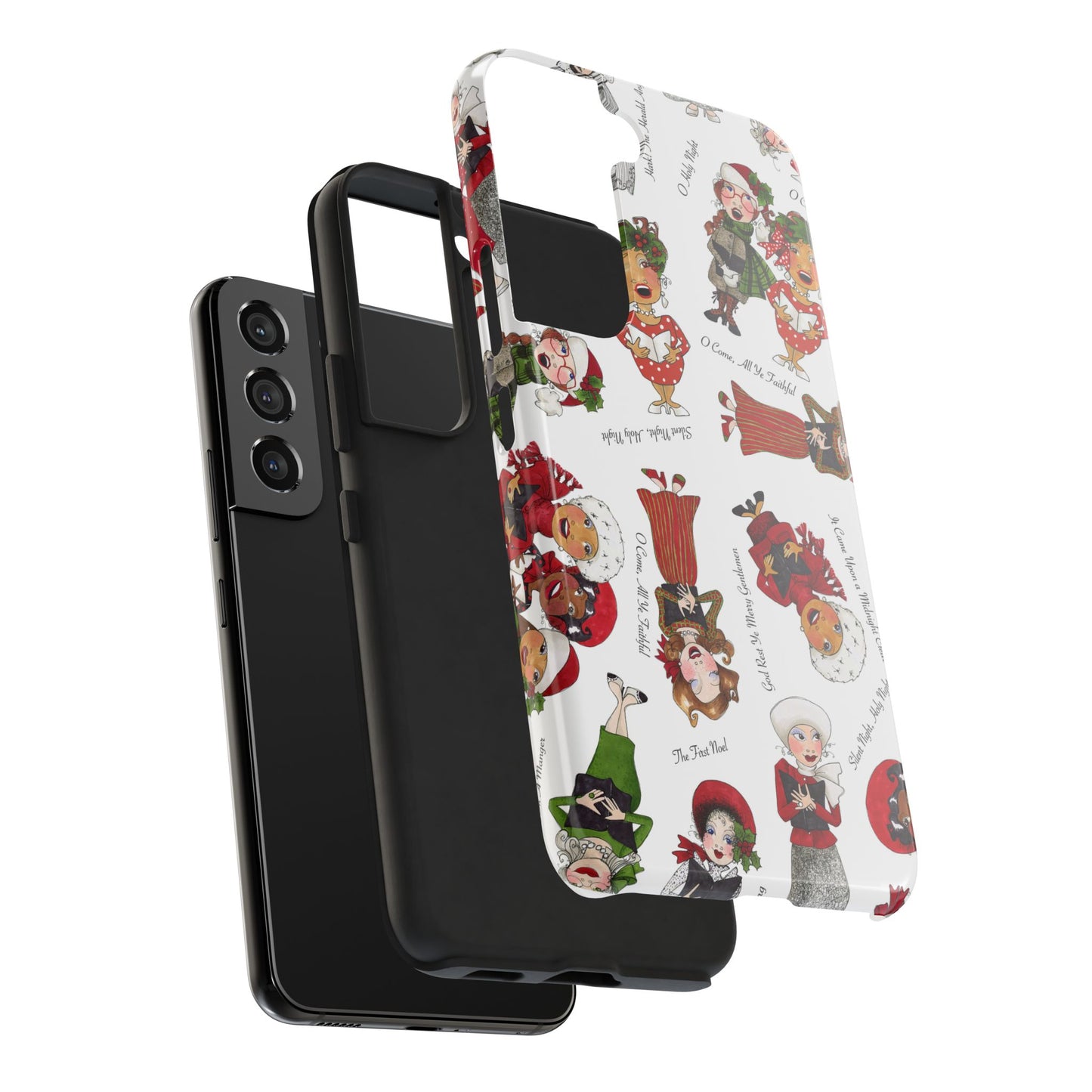 Tossed Carolers Phone Case