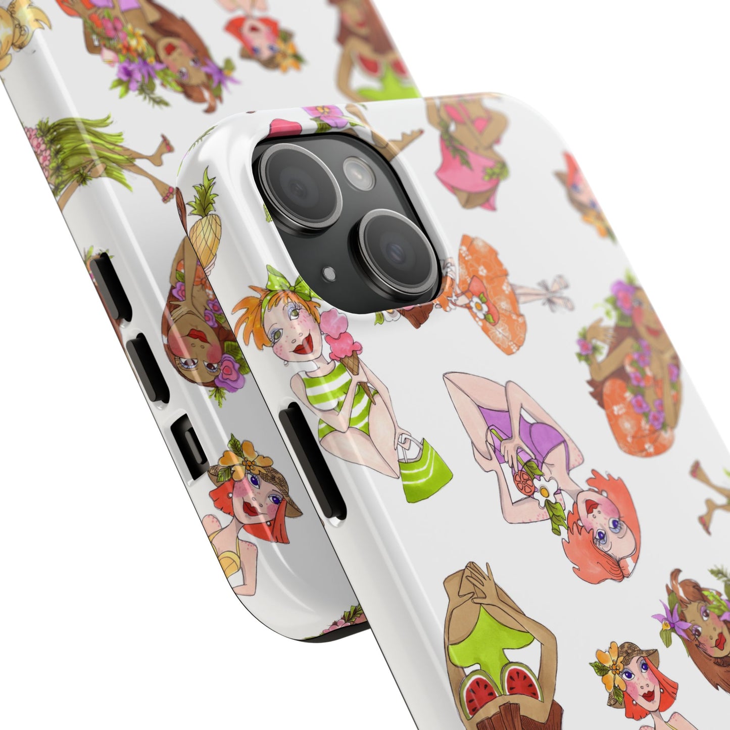 Island Toss White Phone Case