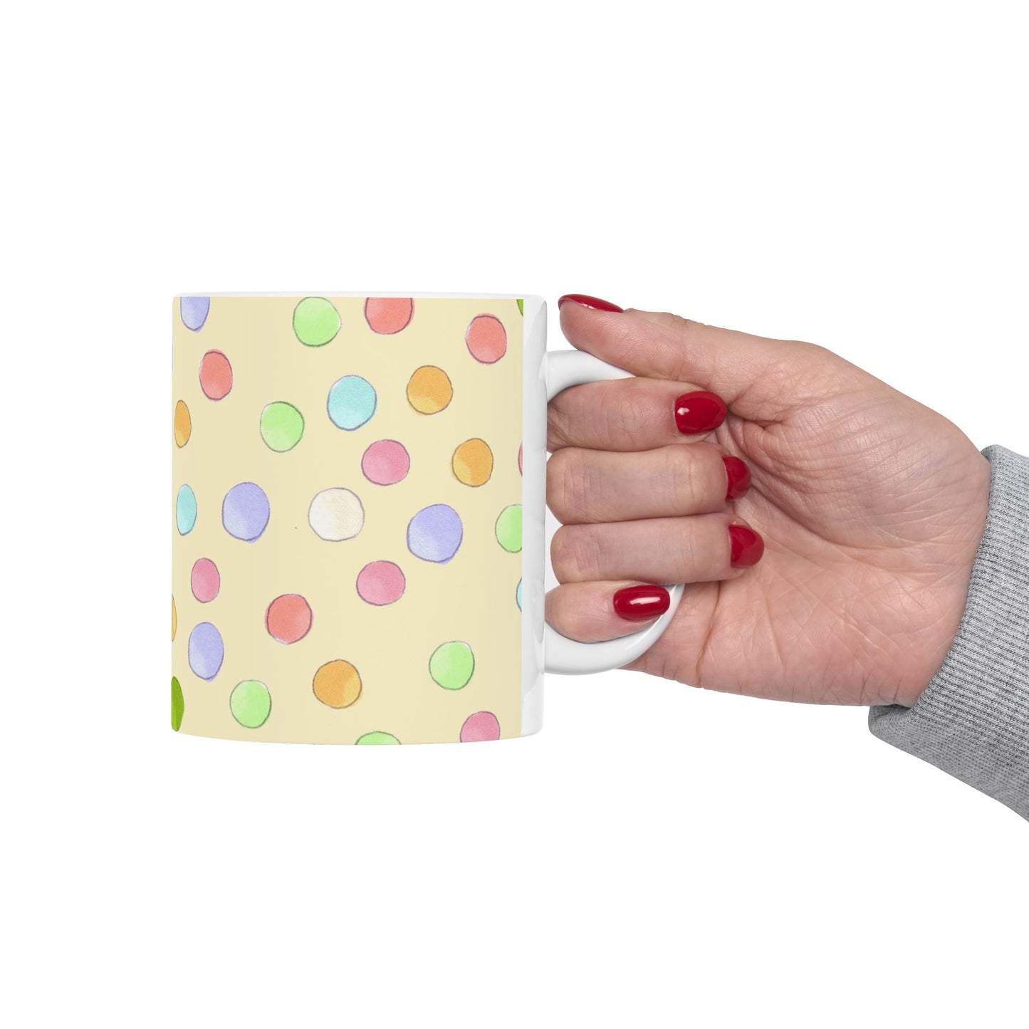 Happy Dots Yellow Cup