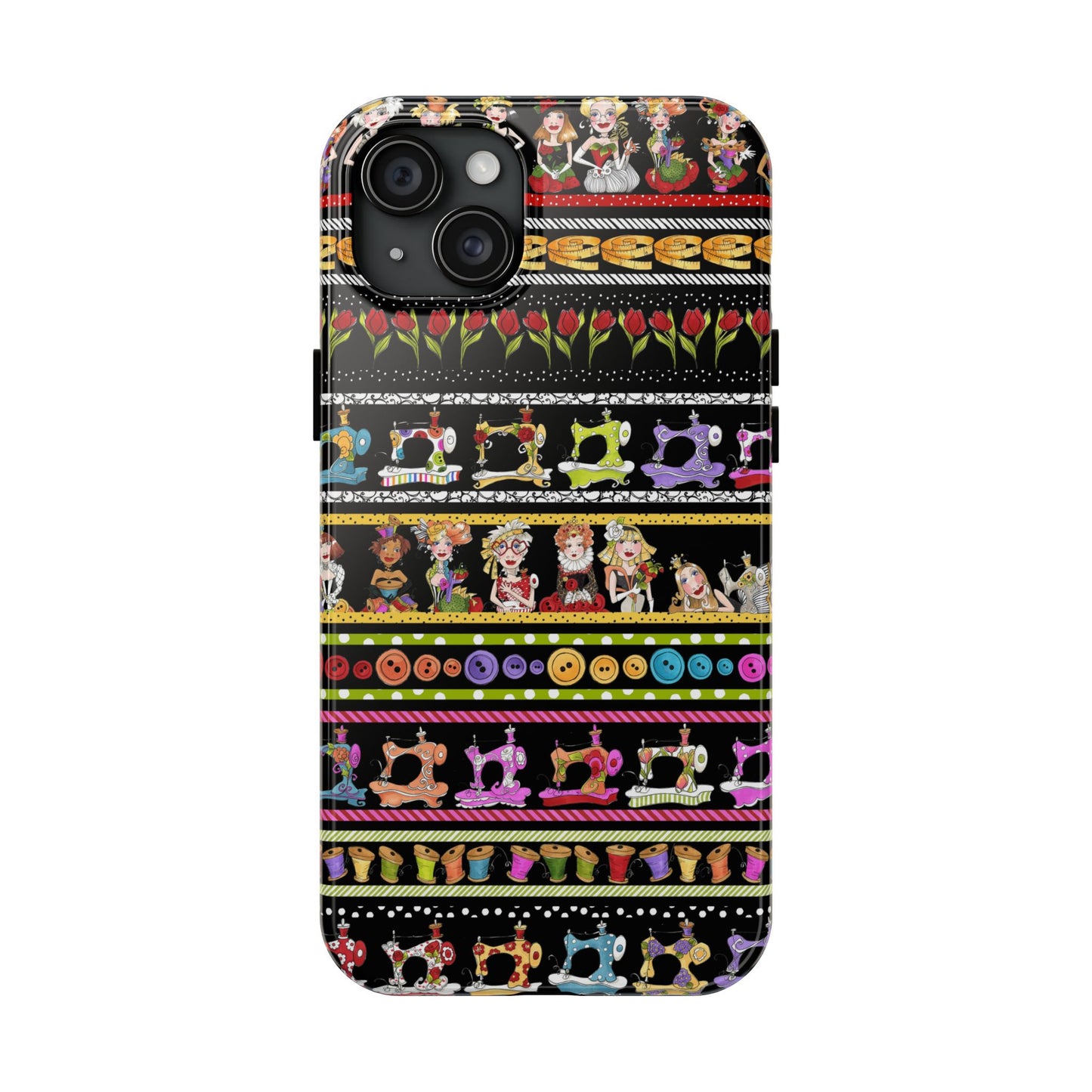 Curious Border Black Phone Case