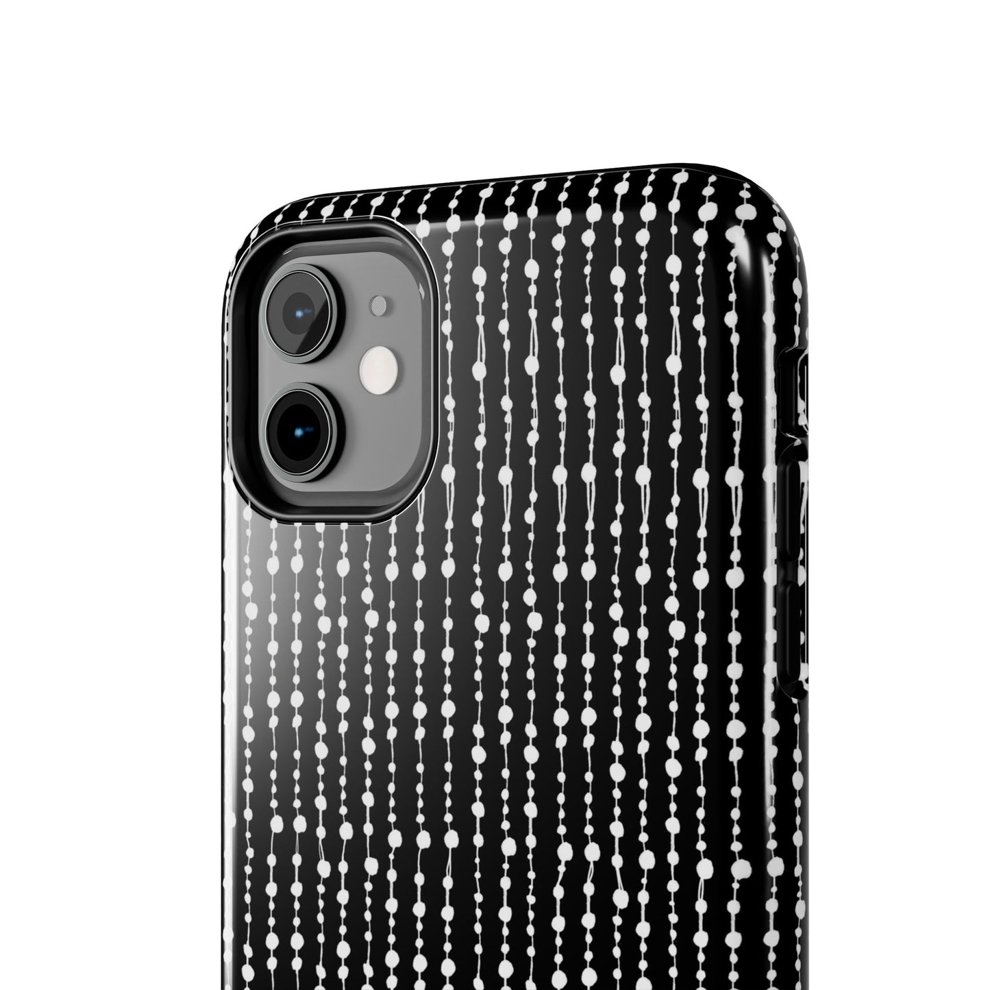 Beaded Curtain Black / White Phone Case