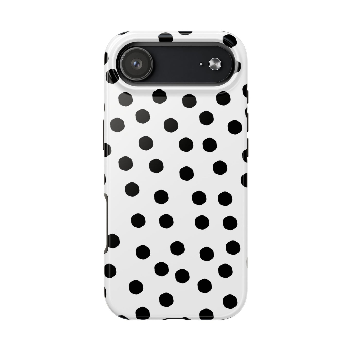 Jumbo Dots White / Black Phone Case