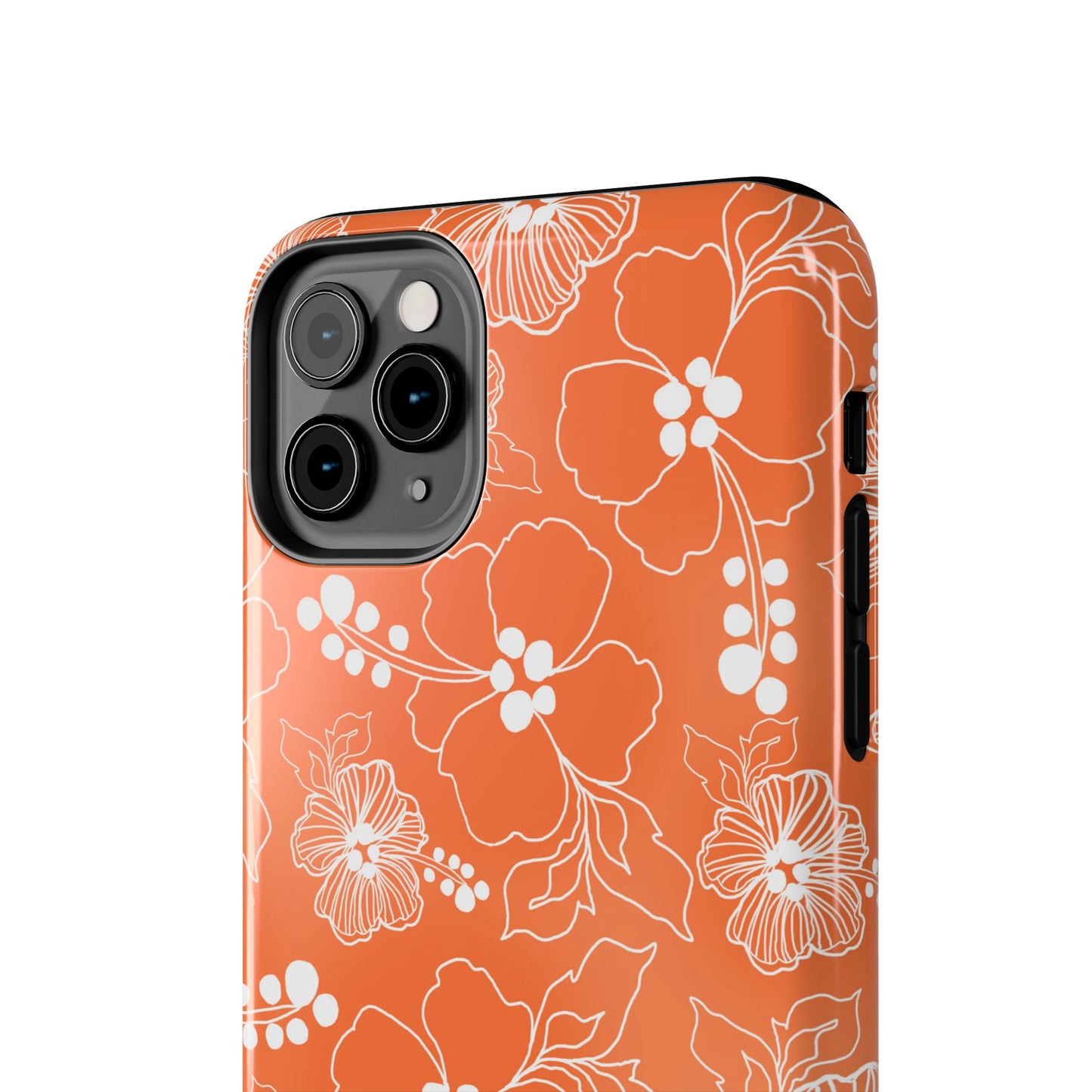Lacey Hibiscus Coral Phone Case