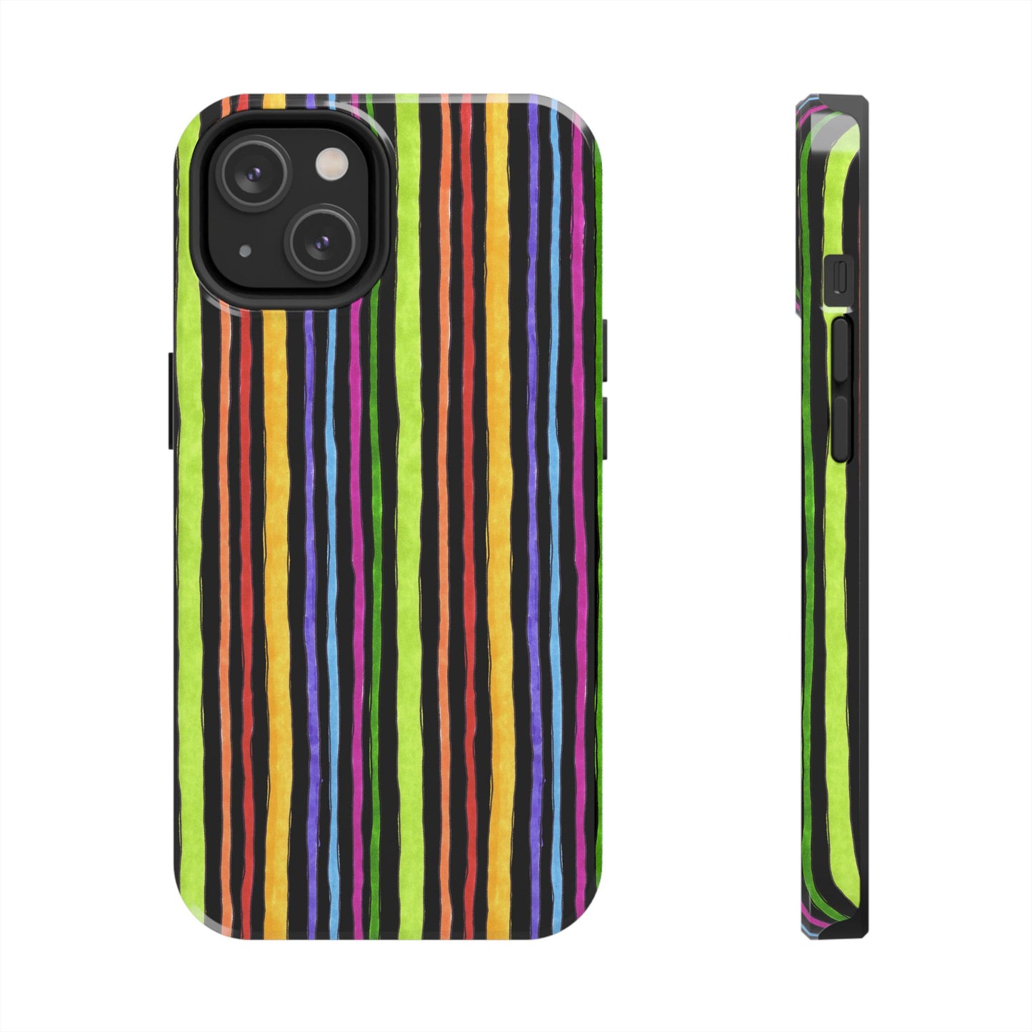 Stripe Fancy Black Phone Case