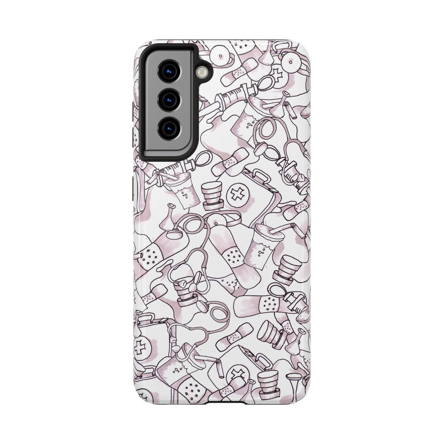 Med Stuff White Phone Case