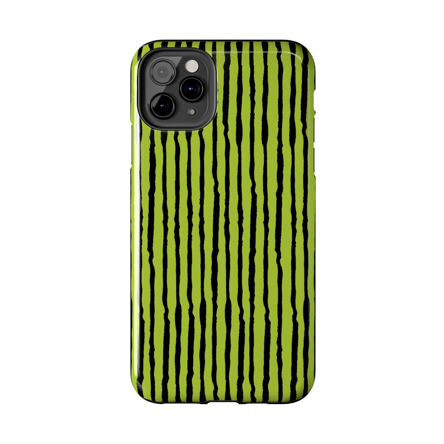 Sorta Stripe Green / Black Phone Case