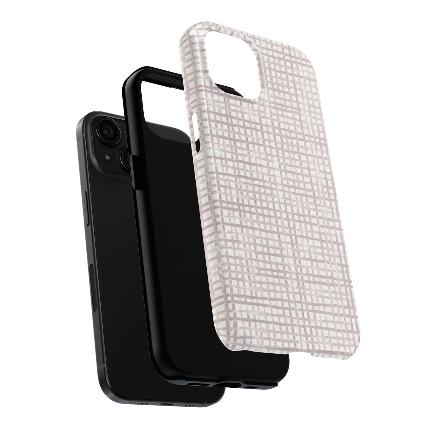 Gingham Gray Phone Case
