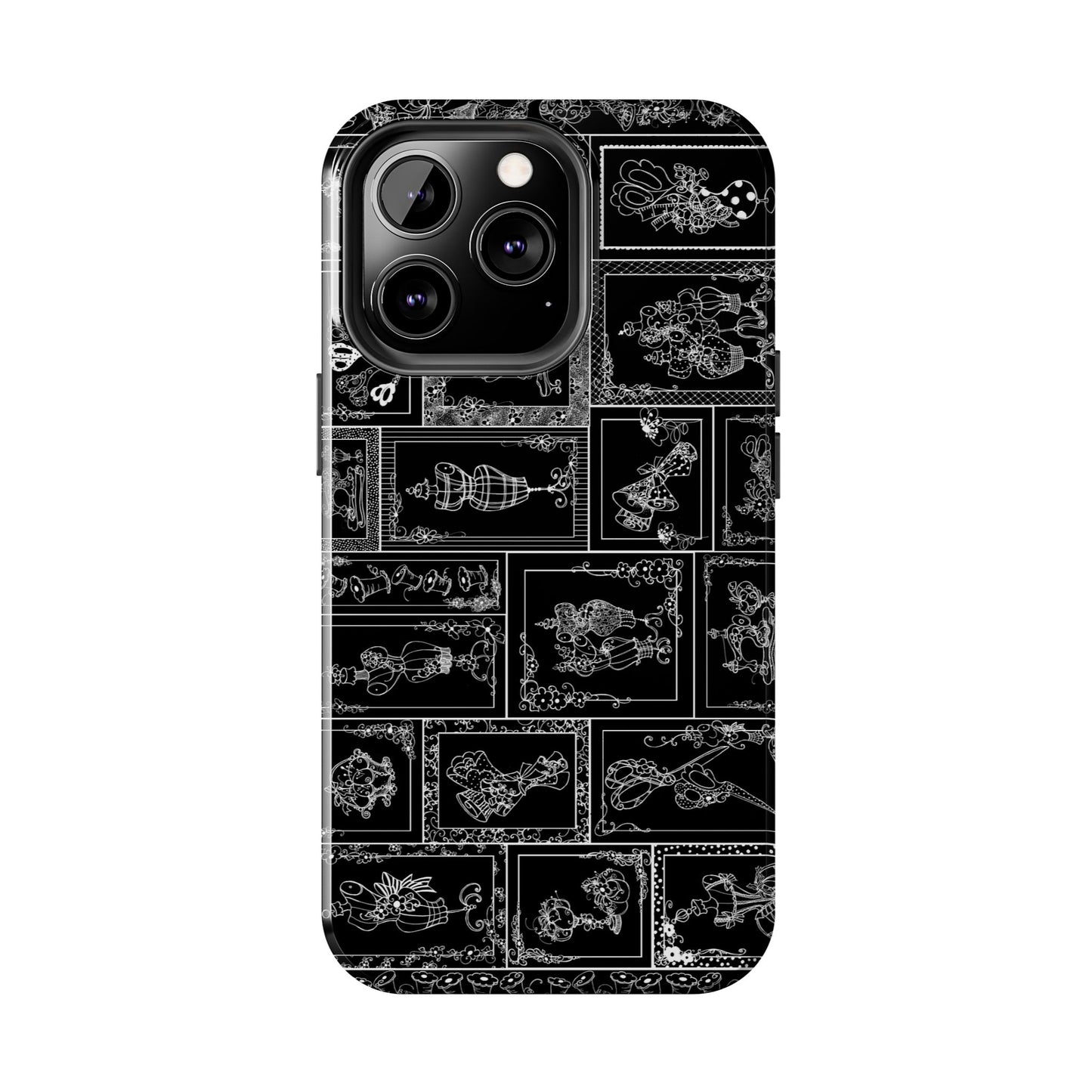 Sew Fancy Black Phone Case