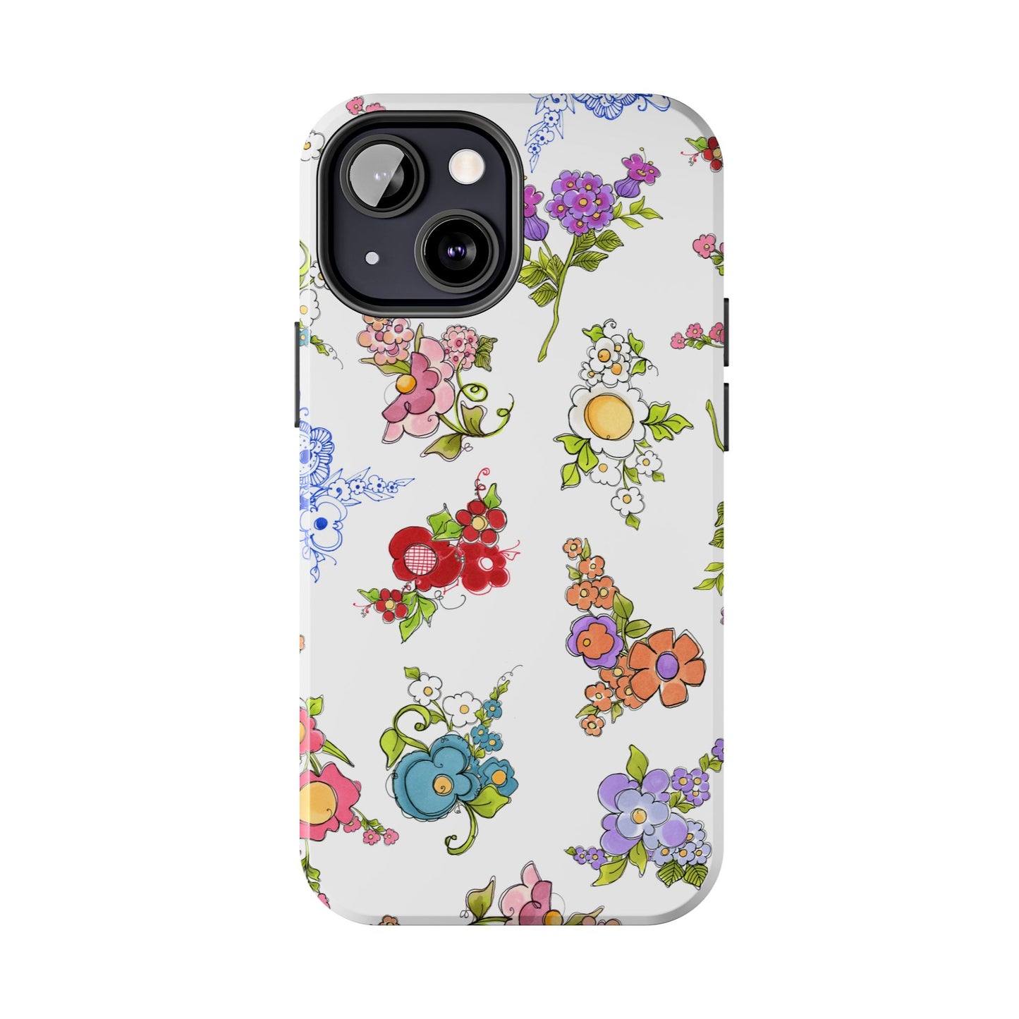 Mixed Bouquets White Phone Case