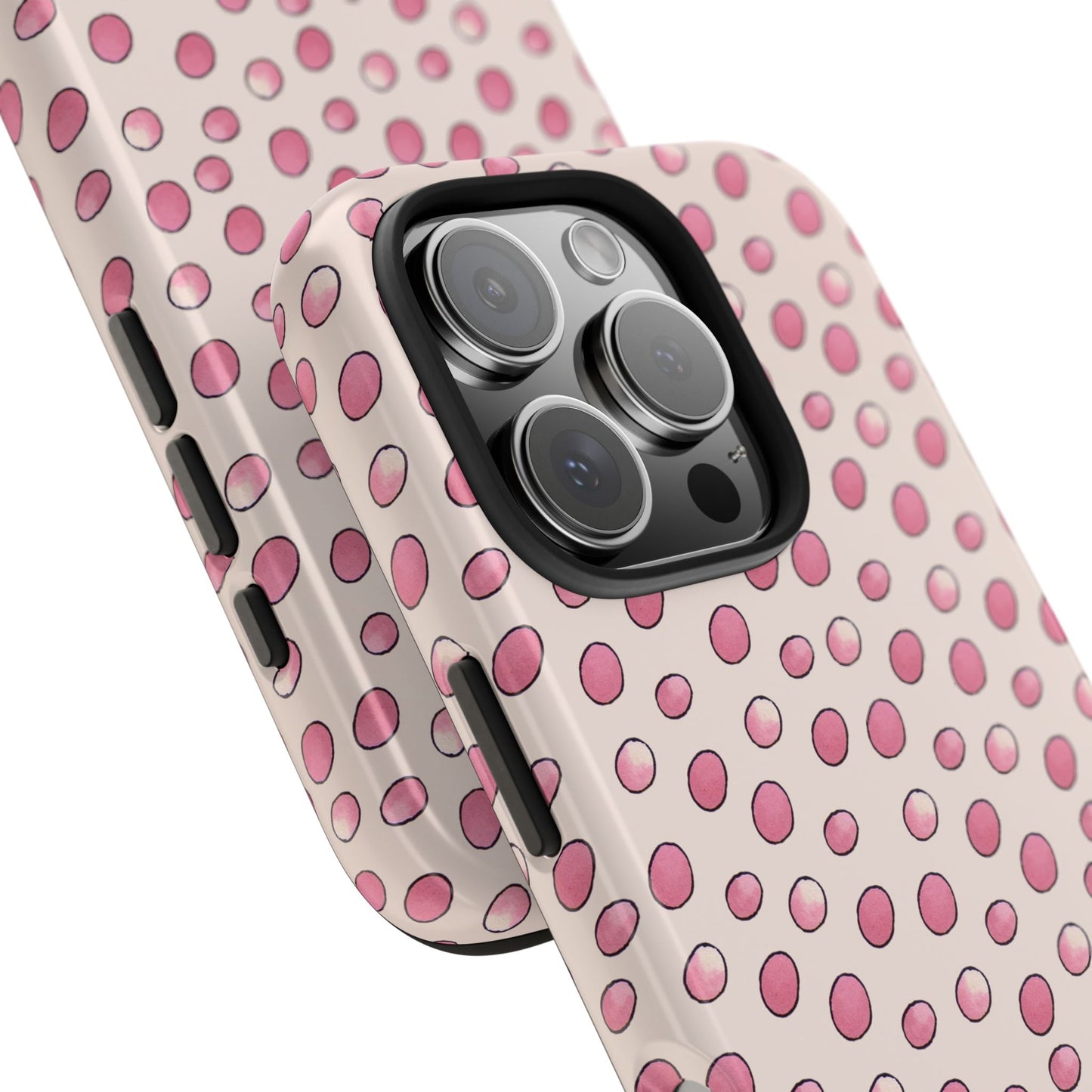Egg Dots Vanilla / Pink Phone Case
