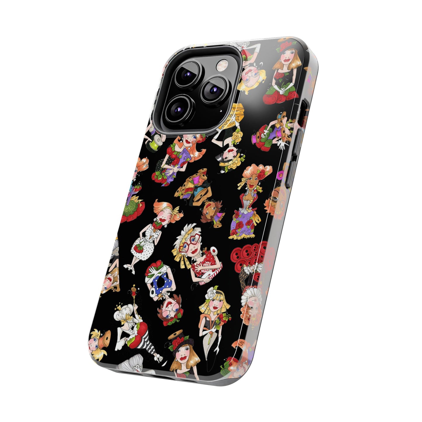 Curious Toss Black Phone Case