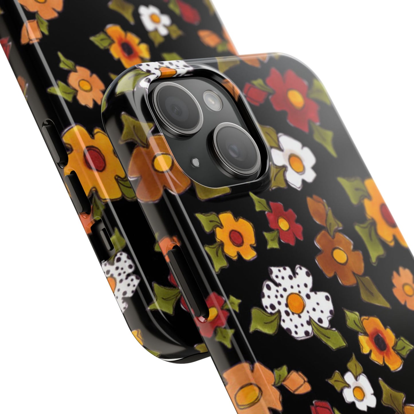 Spice Posie Black Phone Case