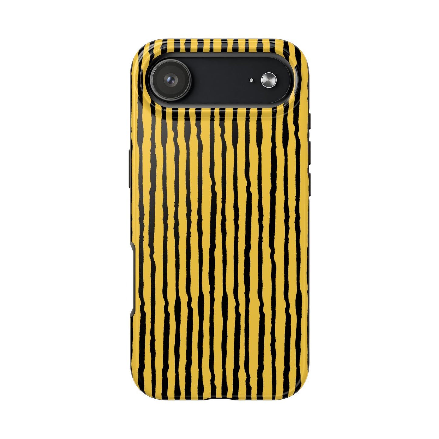 Sorta Stripe Yellow / Black Phone Case