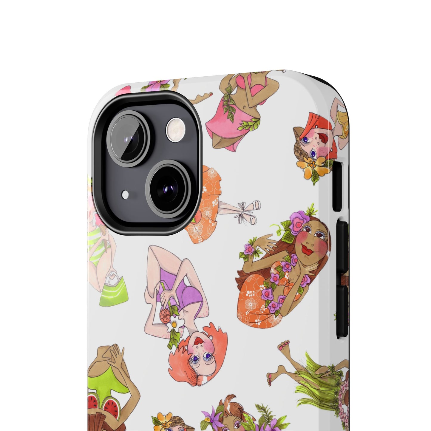Island Toss White Phone Case