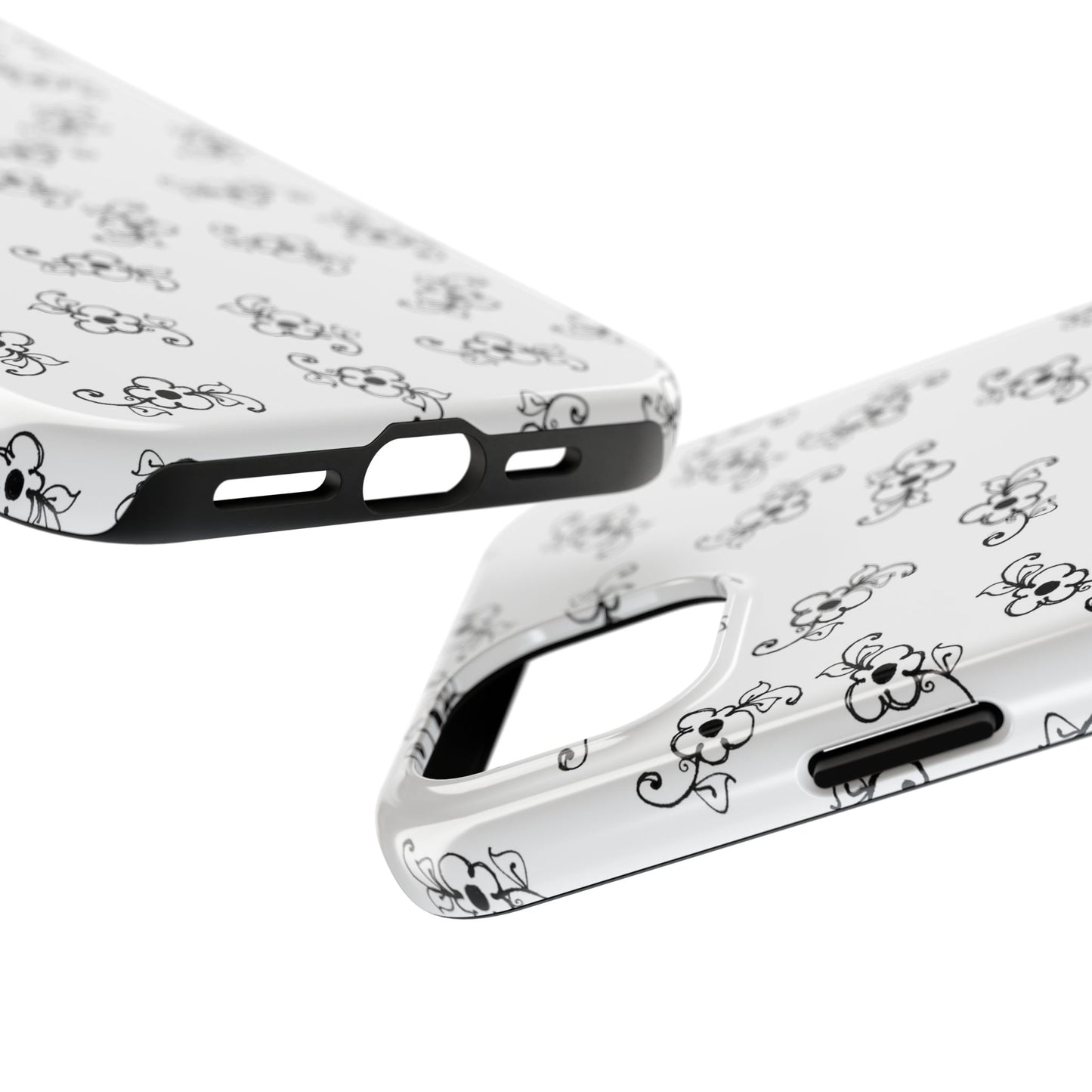 Favorite Daisies White / Black Phone Case