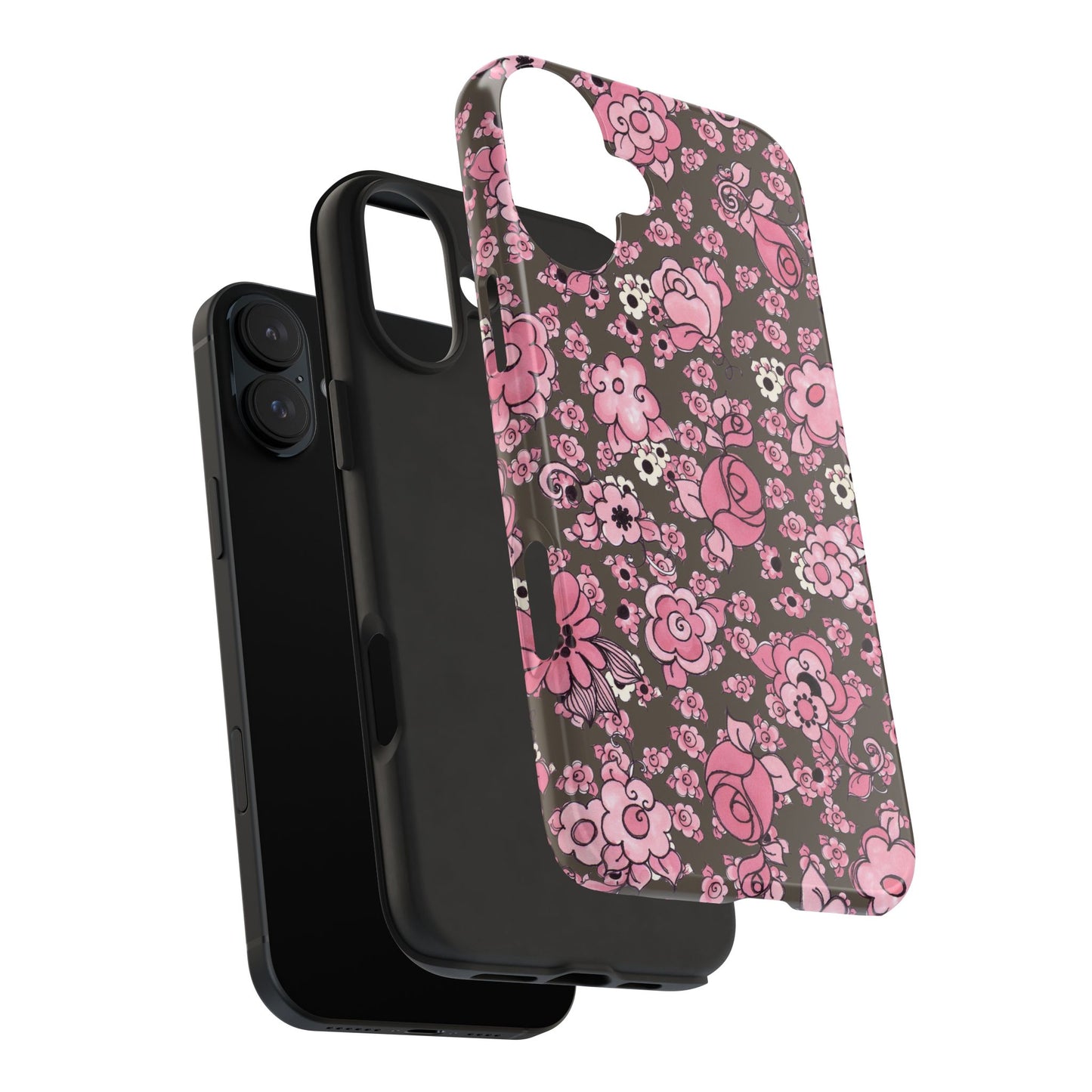 Profuse Posies Mocha Phone Case