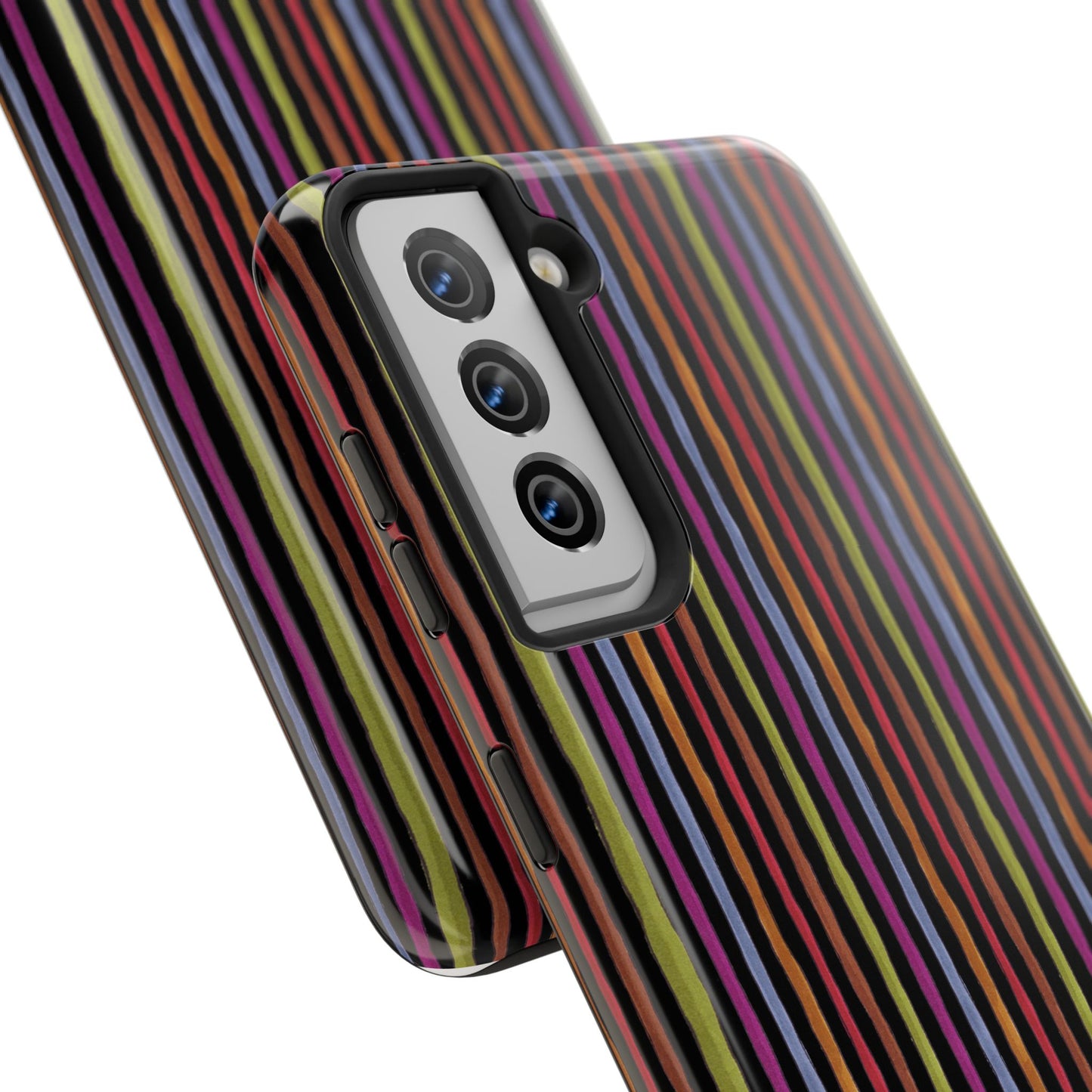 Stripe Black Phone Case