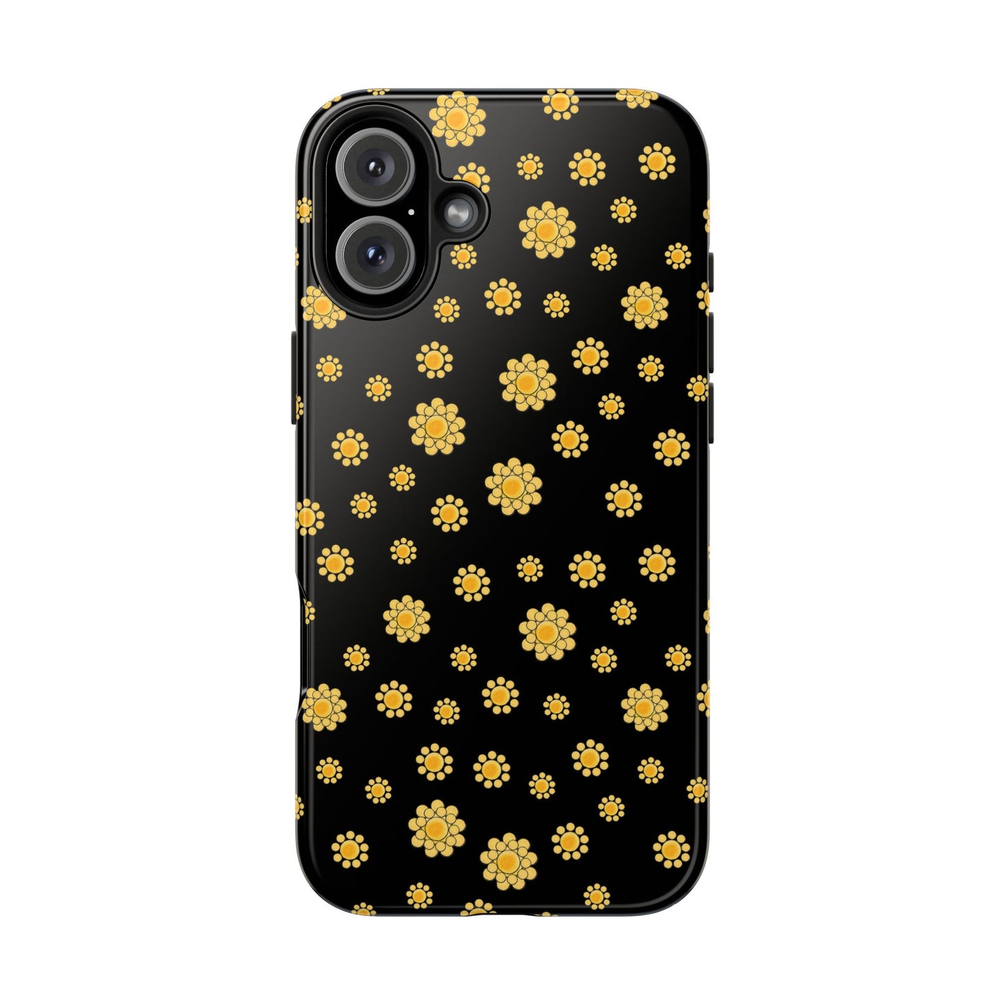 Bandana Dots Black / Yellow Phone Case