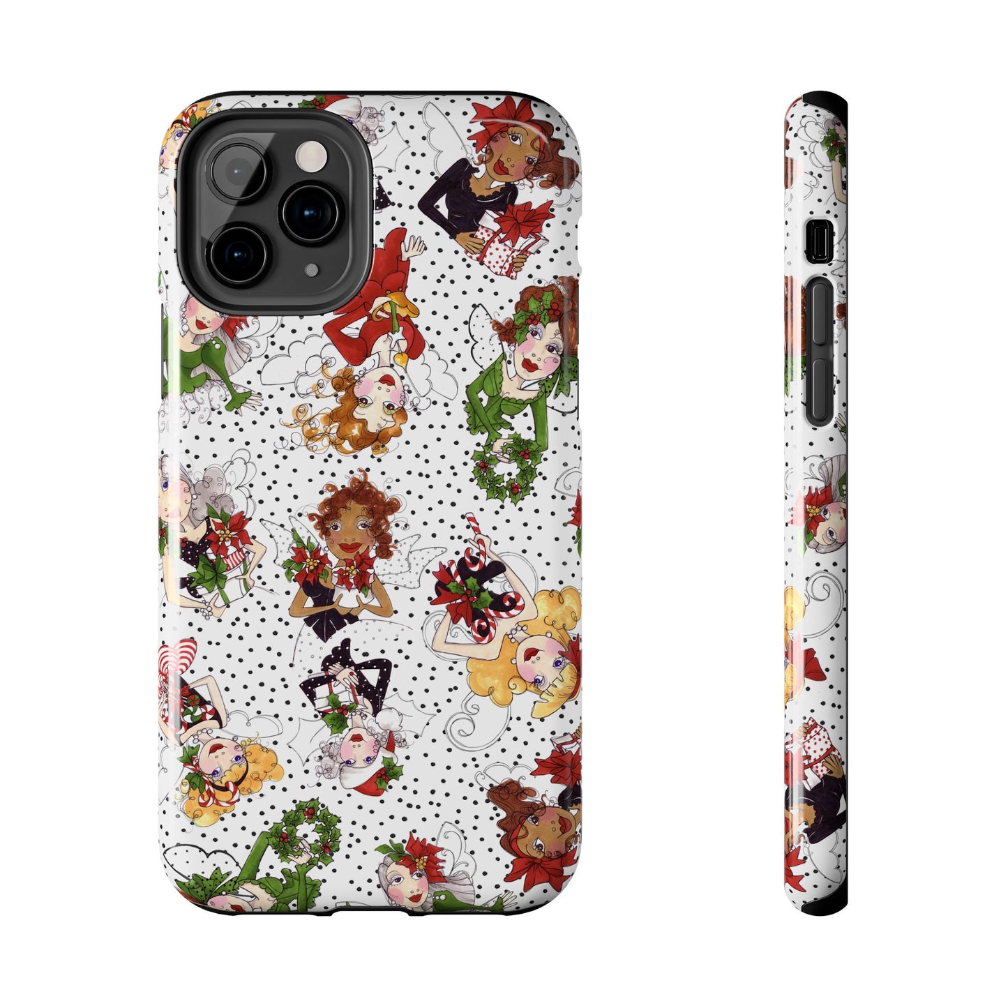 Fairy Toss White / Black Phone Case