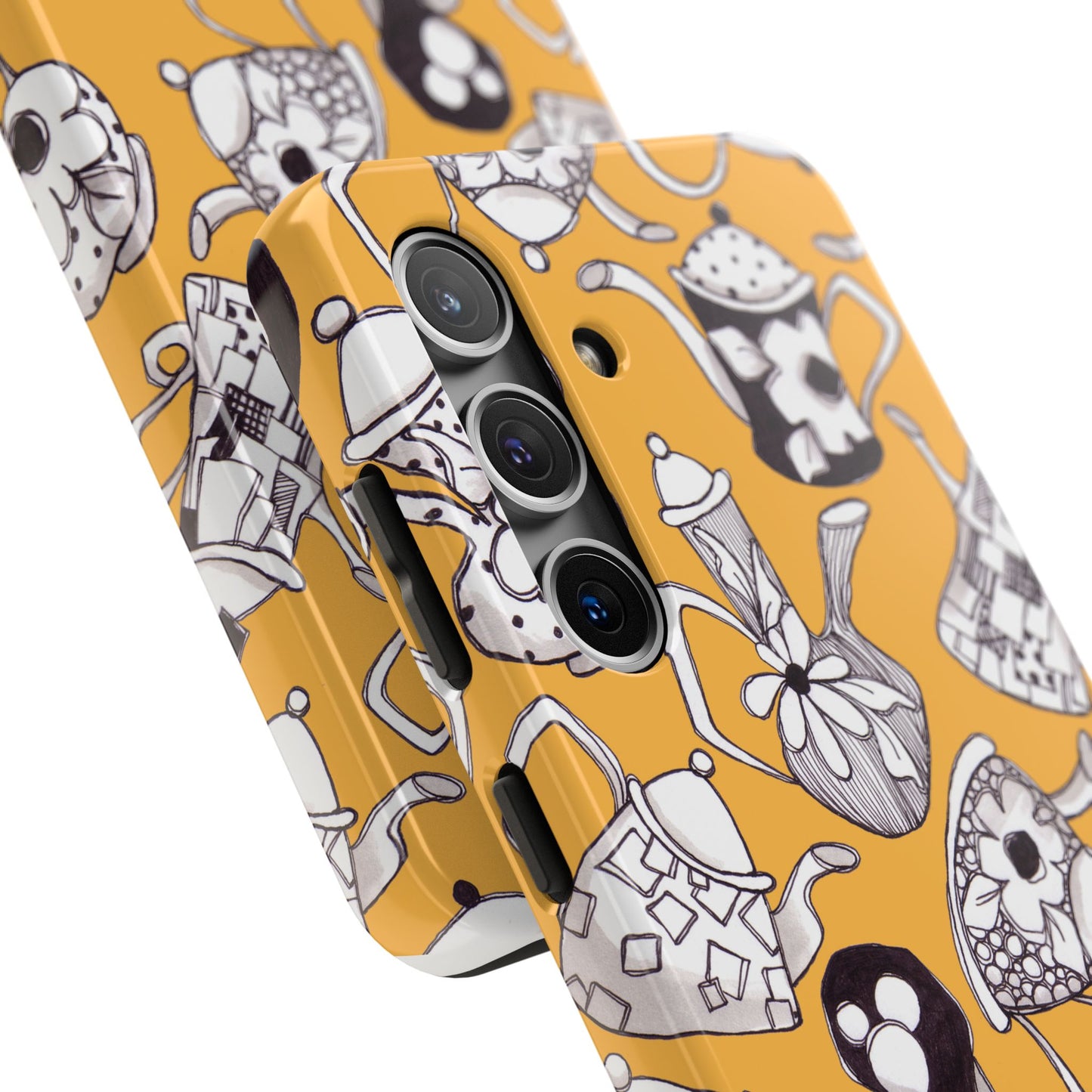 Fancy Pots Yellow Phone Case