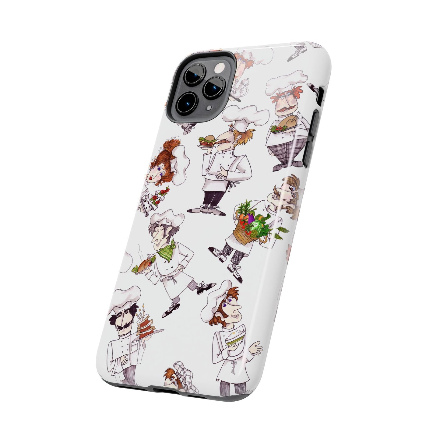 Tossed Chefs White Phone Case