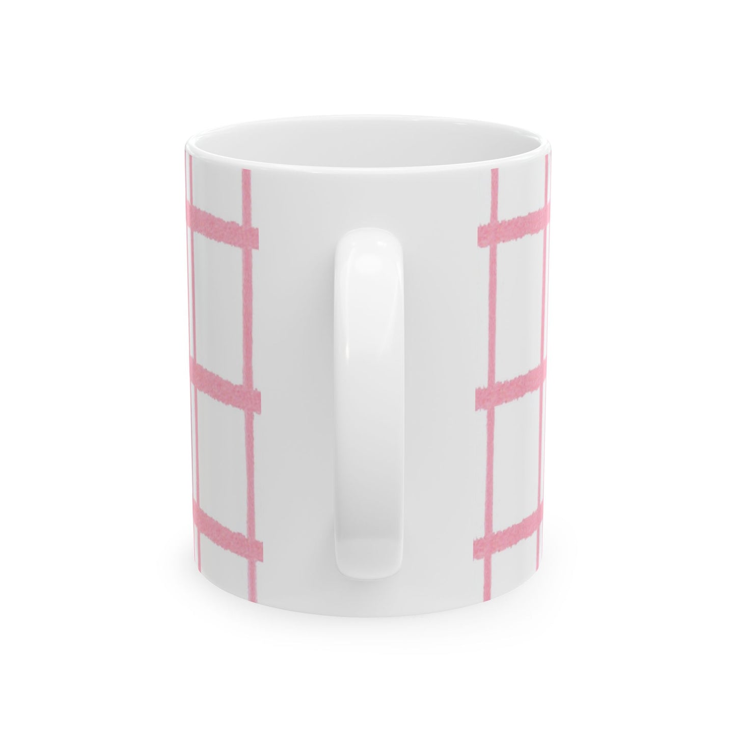 Pink Plaid Cup