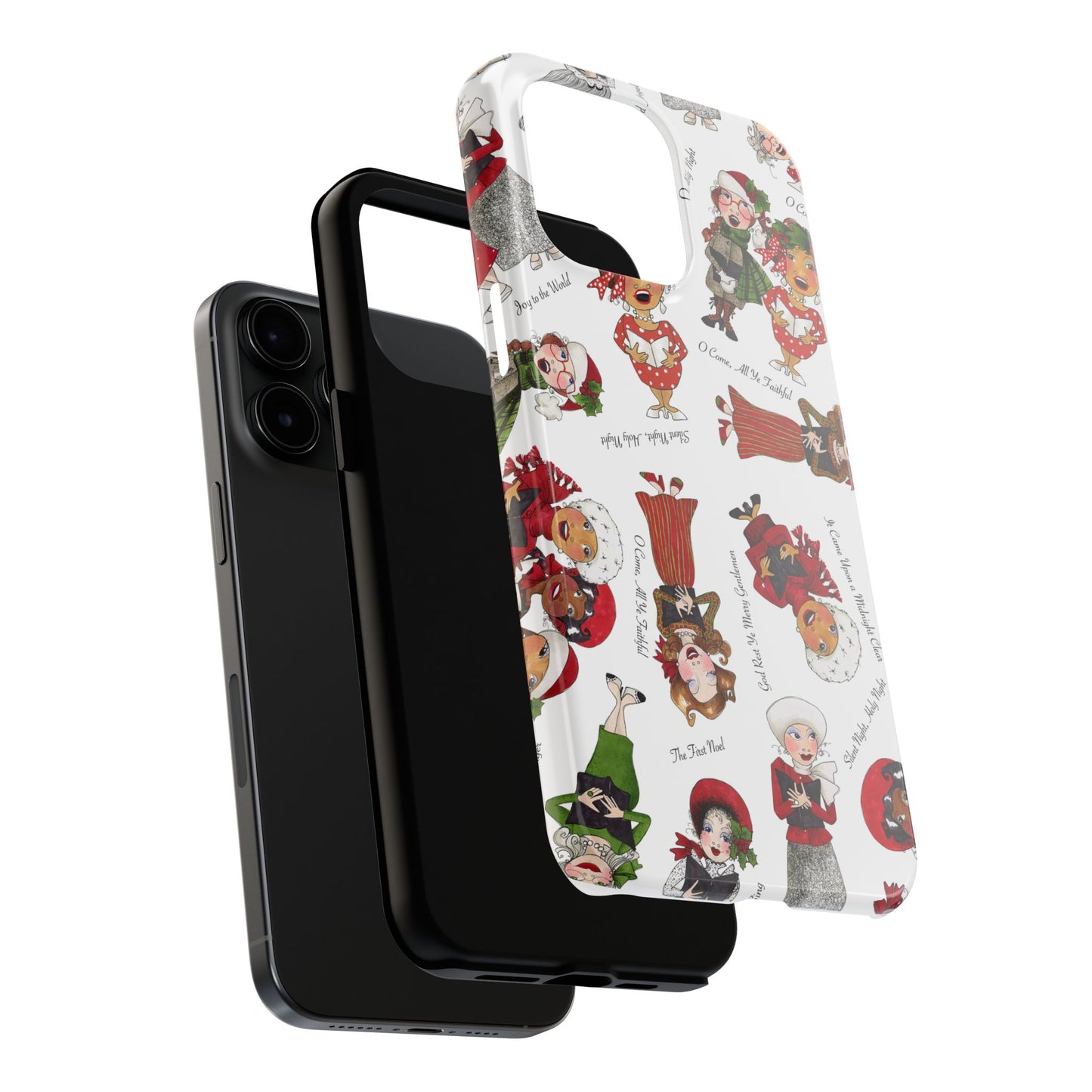 Tossed Carolers Phone Case