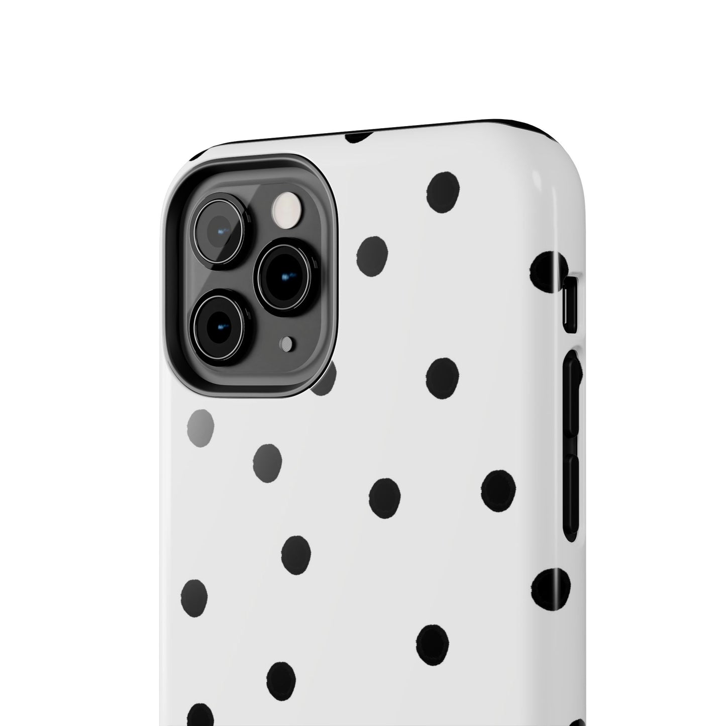 Space Dots White / Black Phone Case