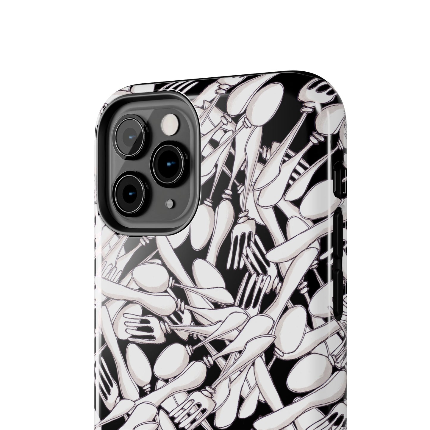 Silverware Wars Black Phone Case