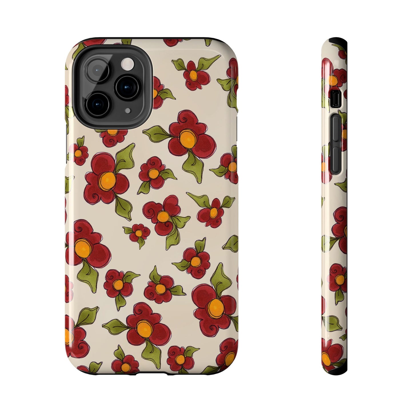 Chili Pepper Daisies Phone Case