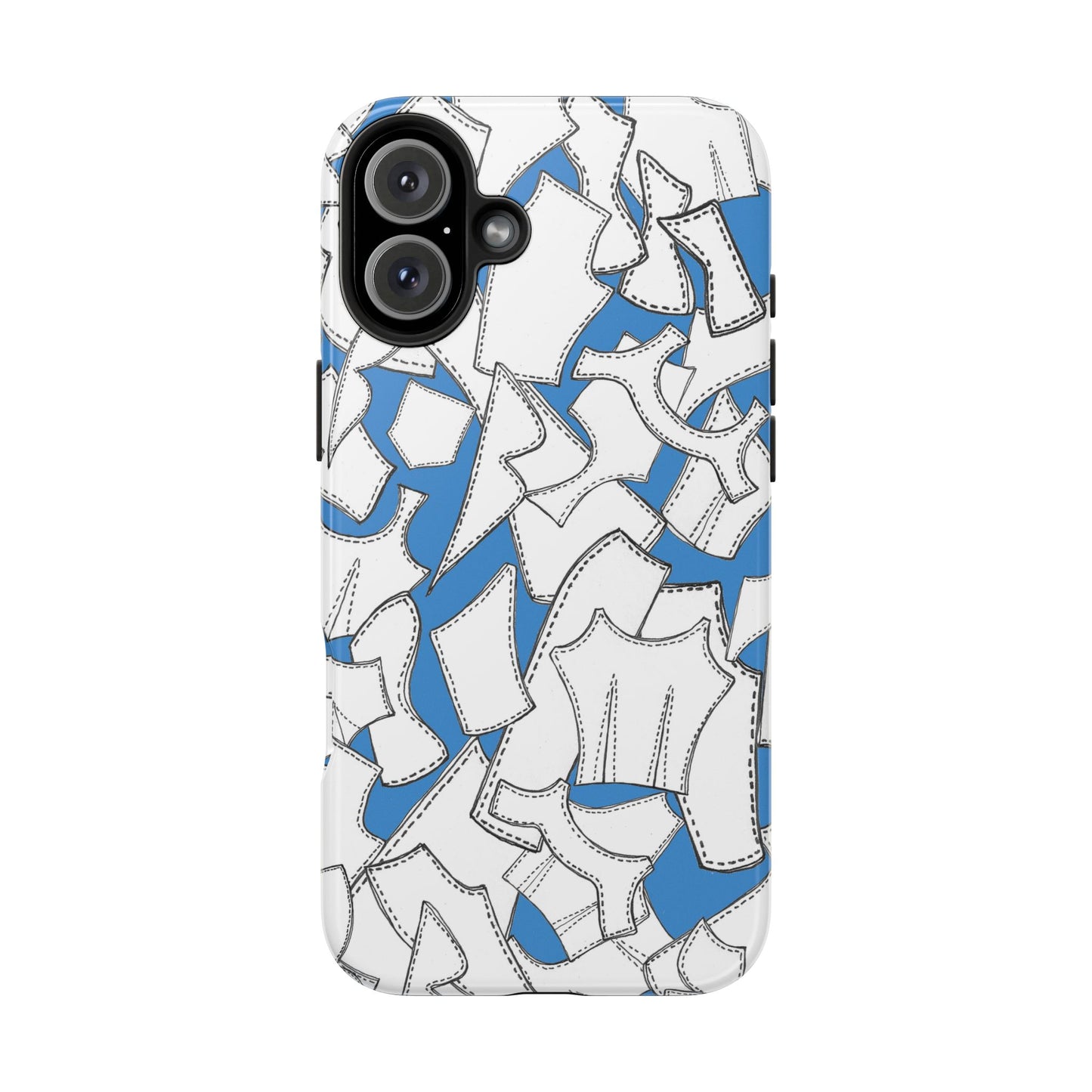 Pattern Pieces Turquoise Phone Case