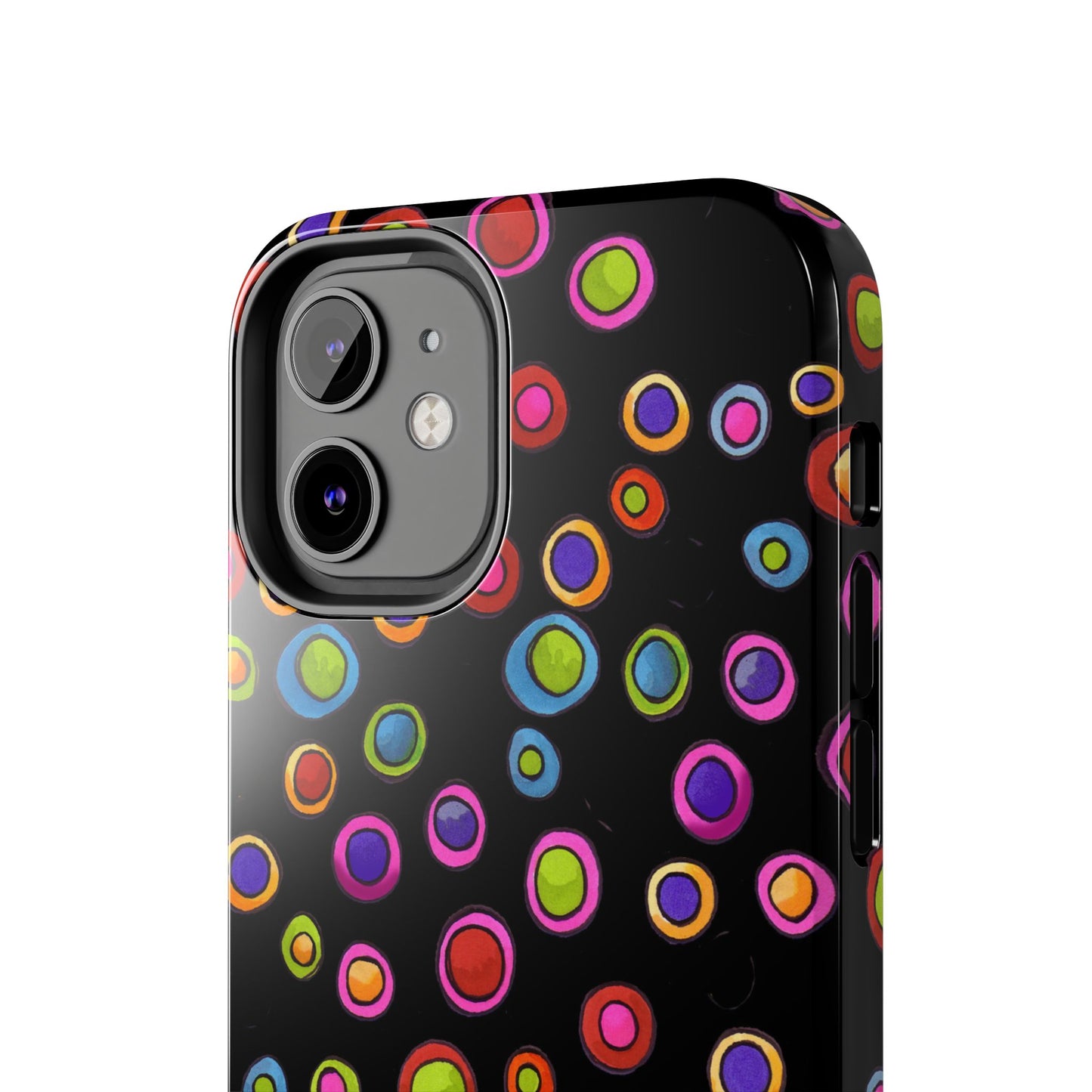 Dopey Dots Black Phone Case