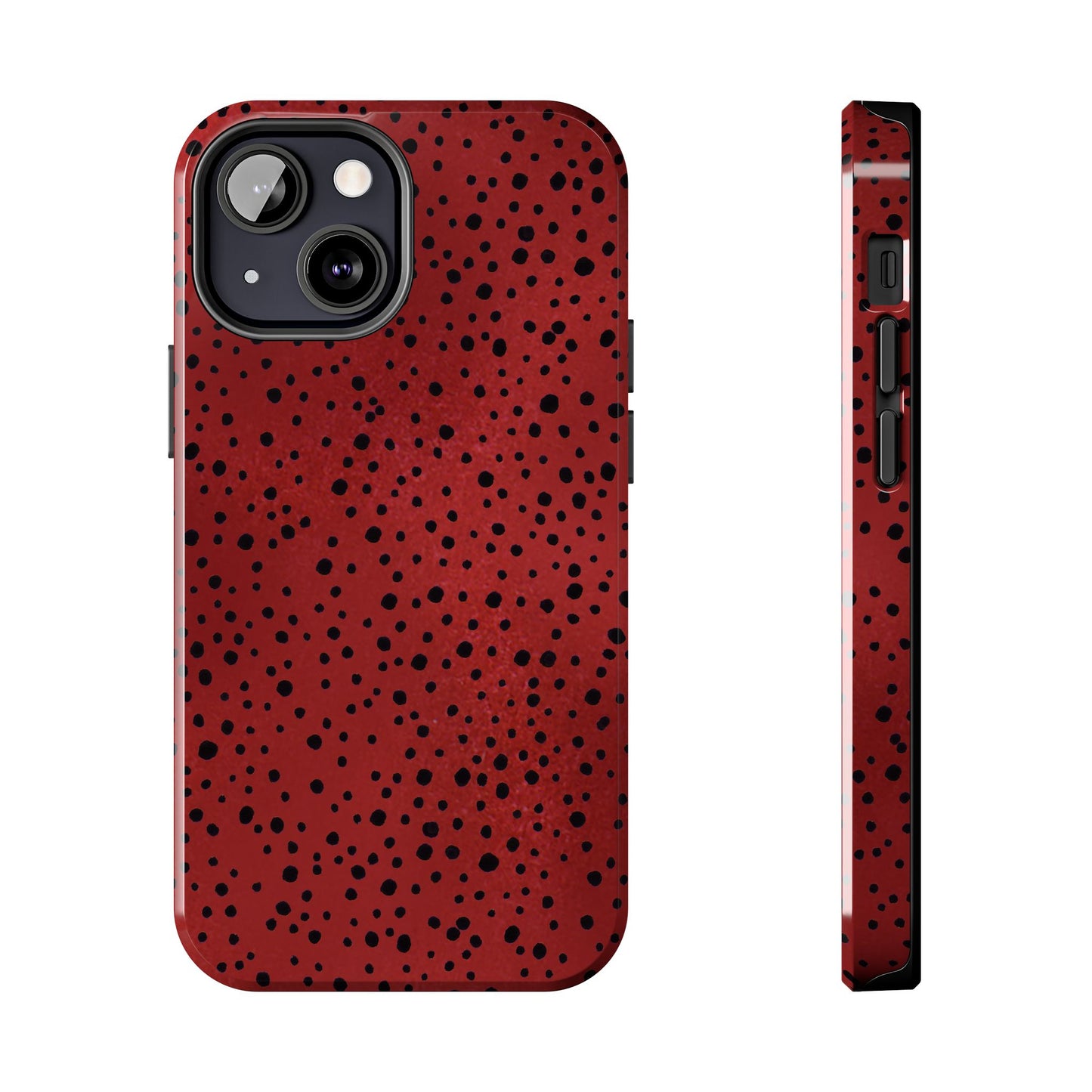 Pepper Dots Red / Black Phone Case