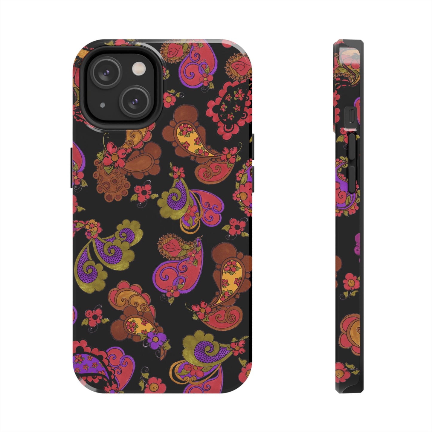 Posie Paisley Black Phone Case