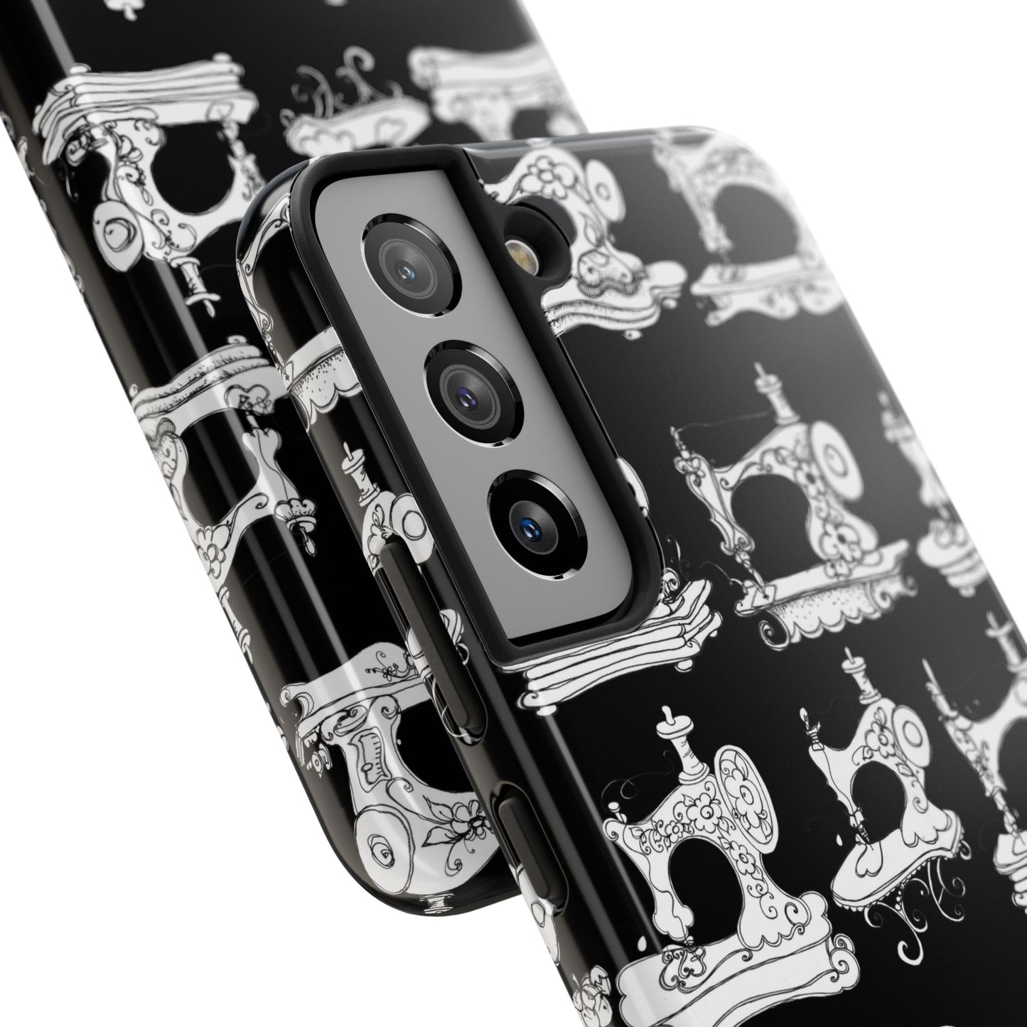 Sew Sew Black / White Phone Case