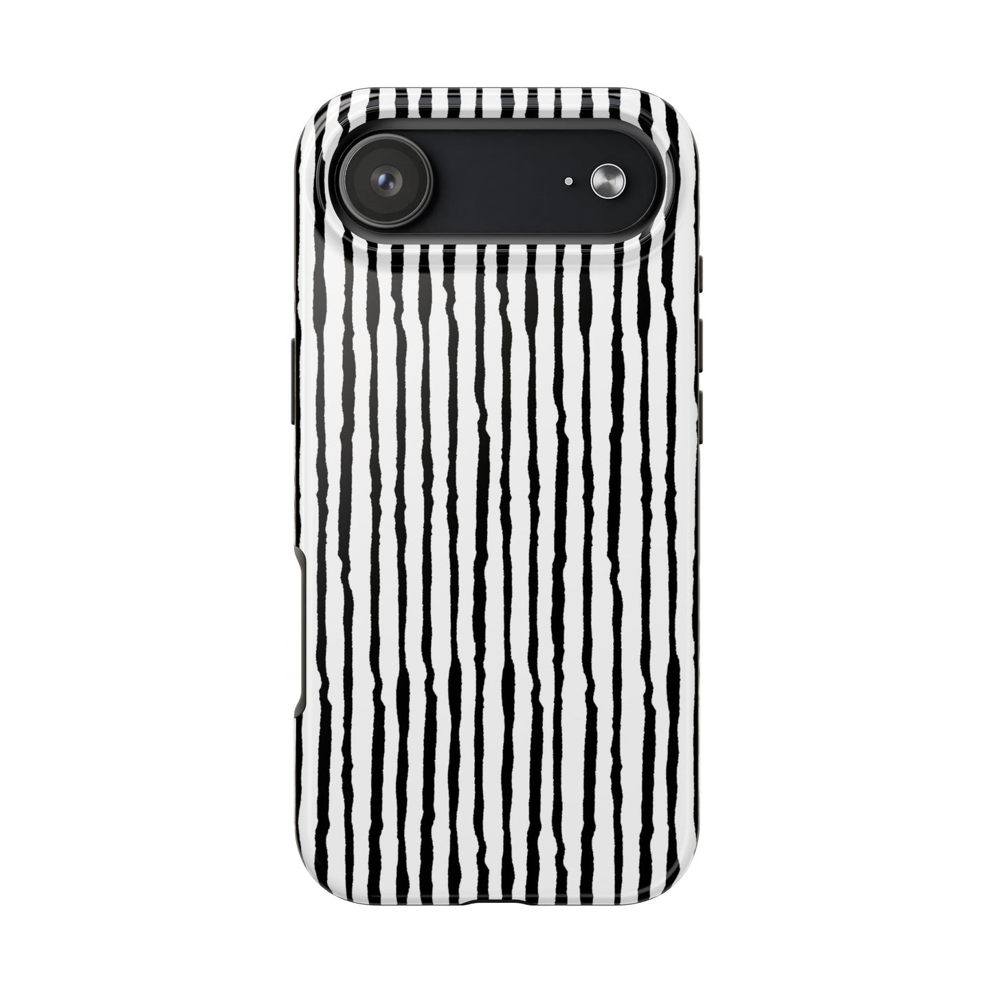 Sorta Stripe White / Black Phone Case