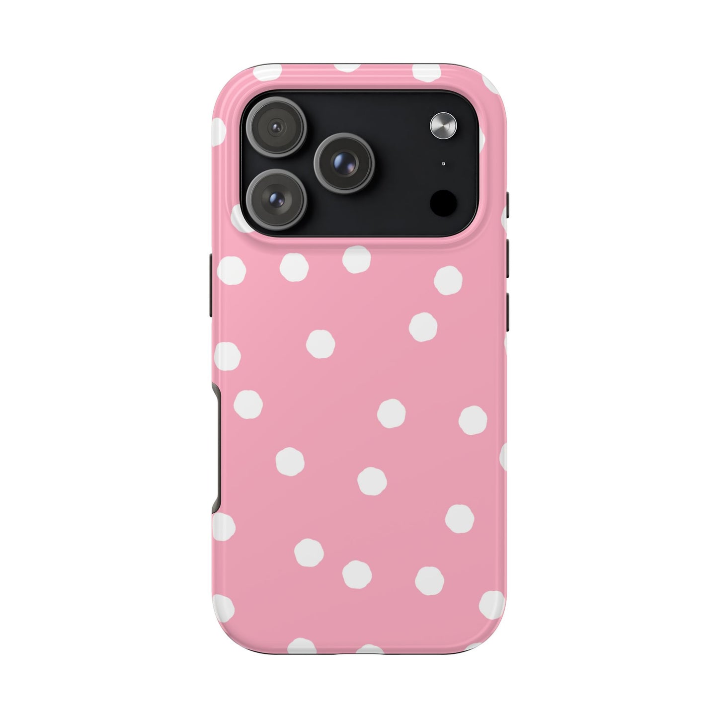 Jumbo Dots Pink / White Phone Case