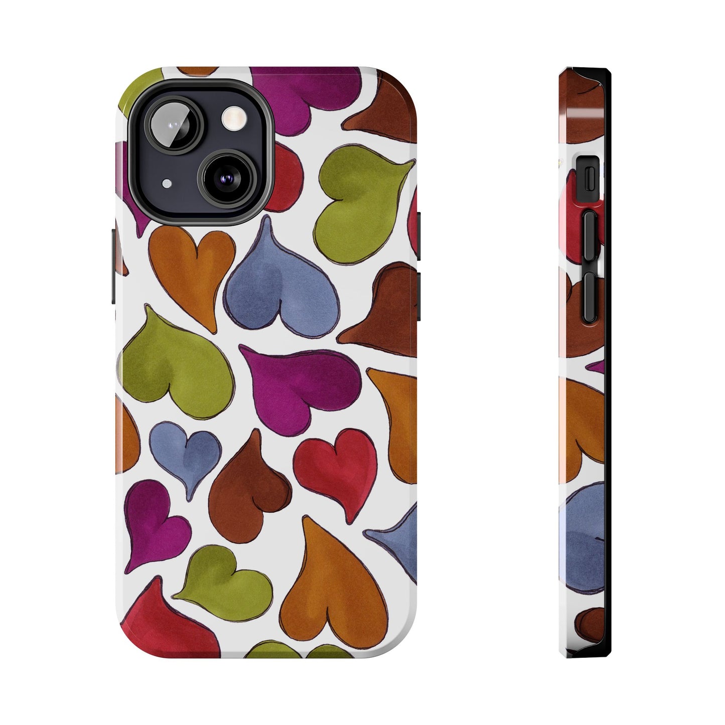 Big Hearted White Phone Case