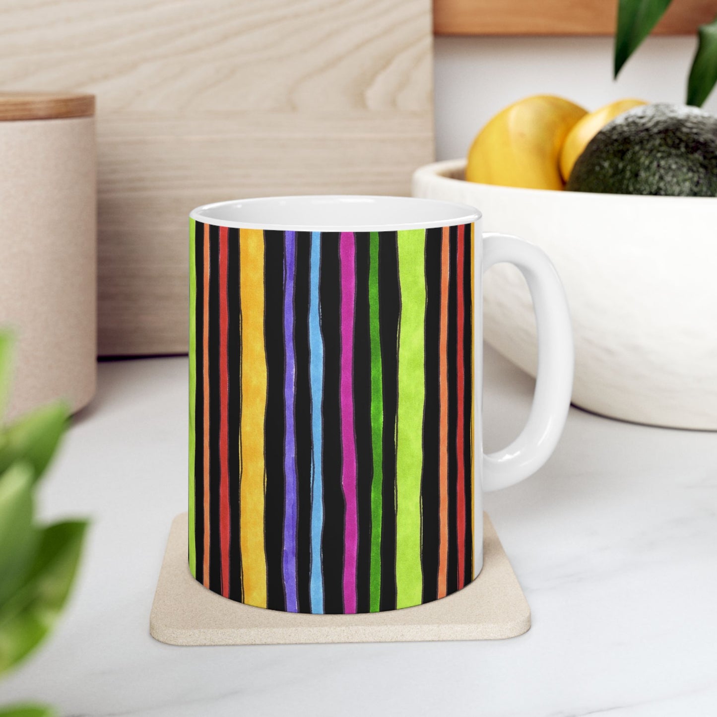 Stripe Fancy Black Cup