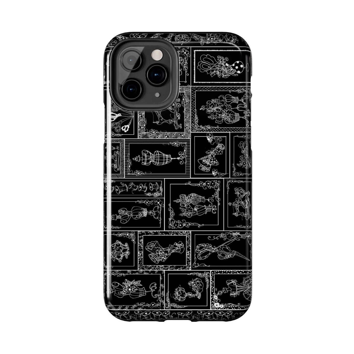 Sew Fancy Black Phone Case