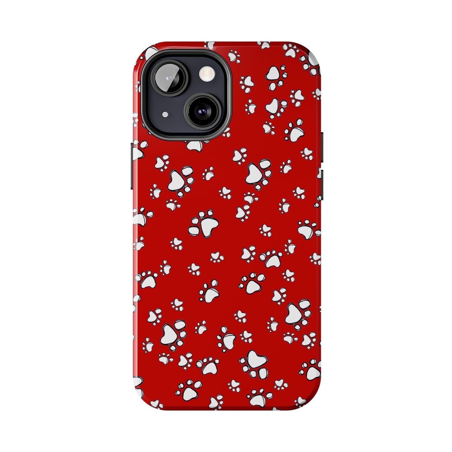 Paw Flakes Red Phone Case