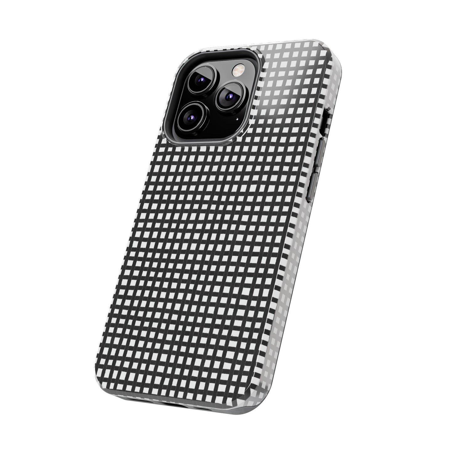 Chipper Check Black / White Phone Case