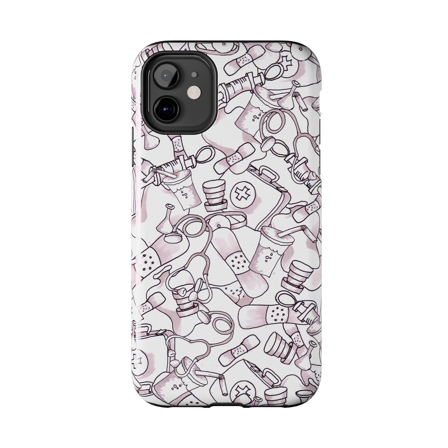Med Stuff White Phone Case