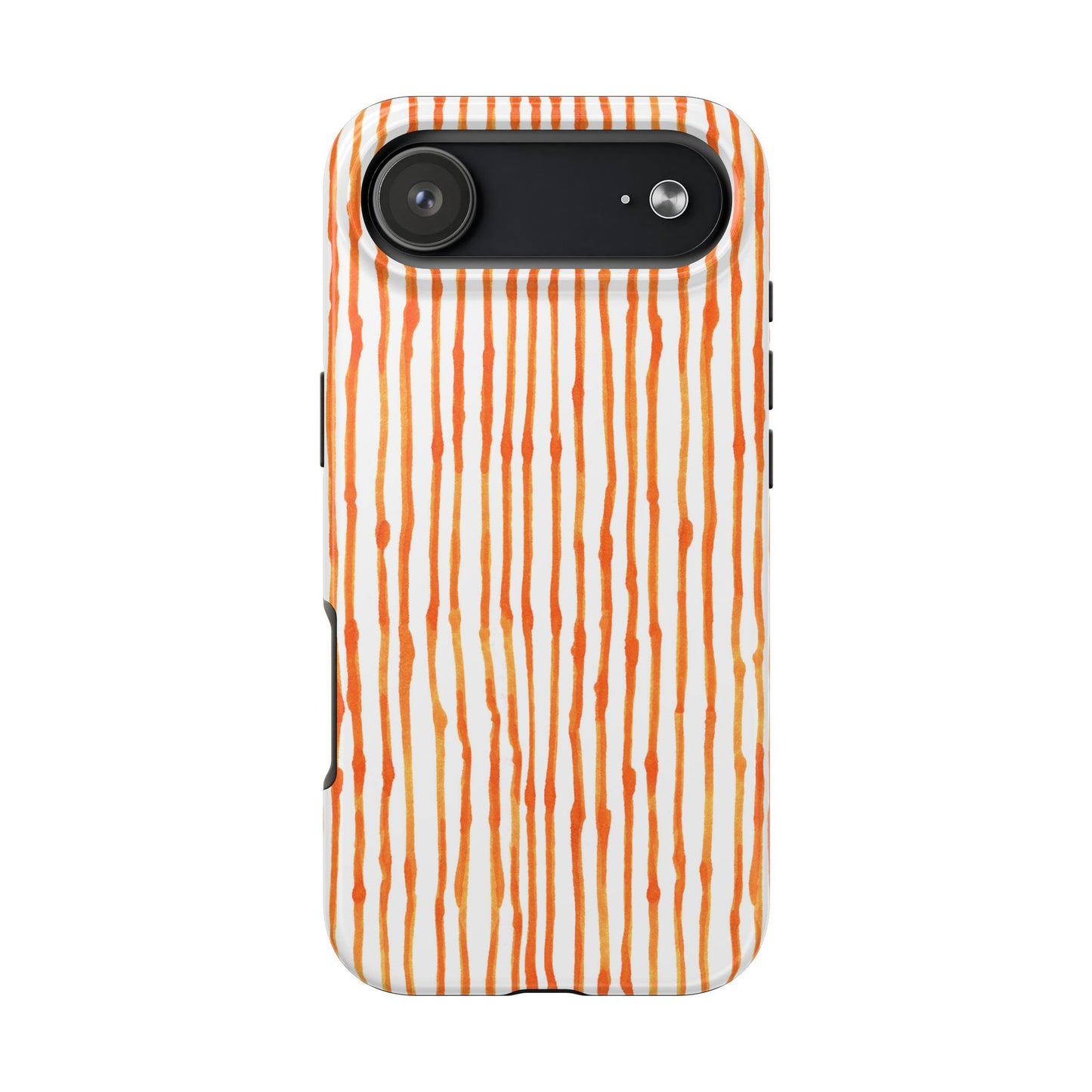 Faux Seersucker Orange / White Phone Case
