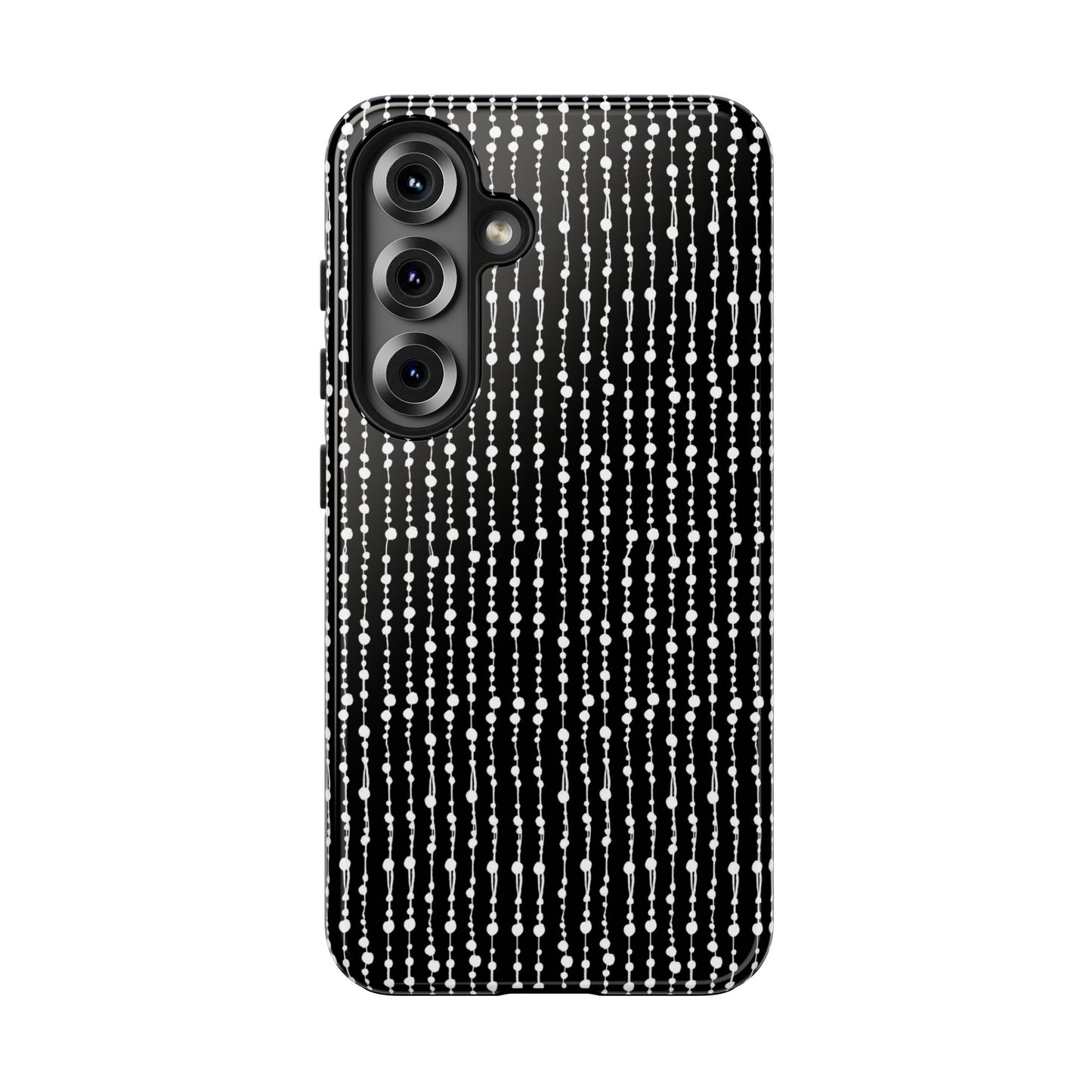 Beaded Curtain Black / White Phone Case