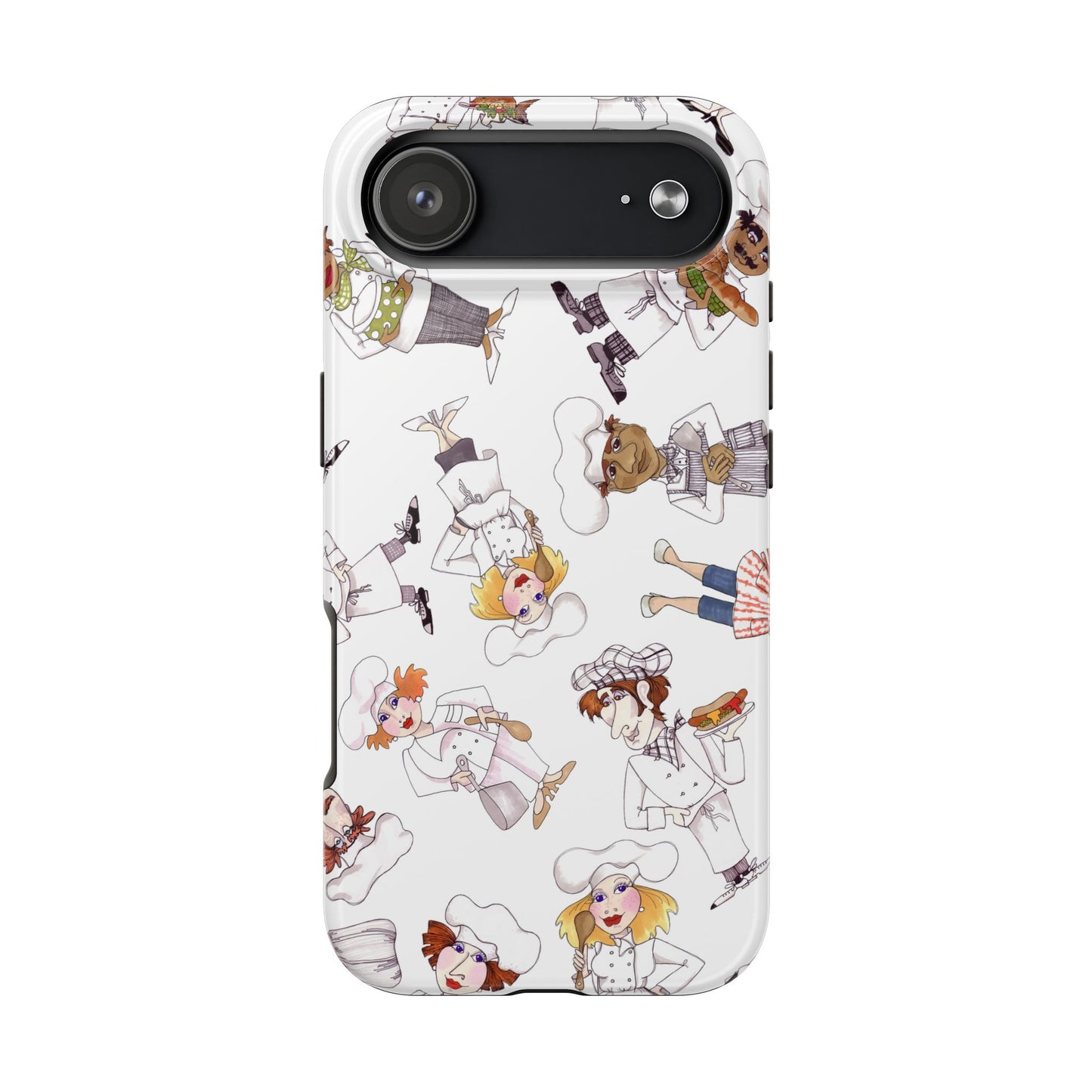 Tossed Chefs White Phone Case