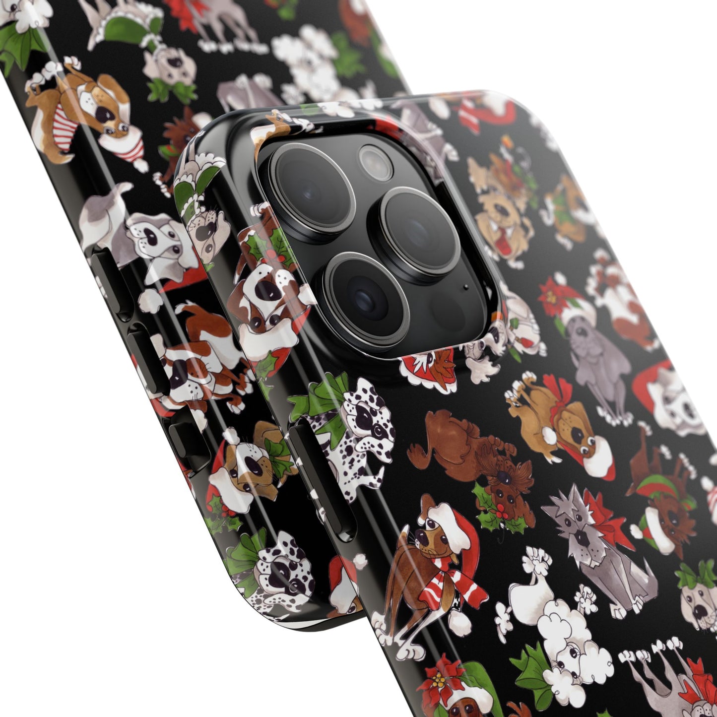 Doggie Toss Black Phone Case