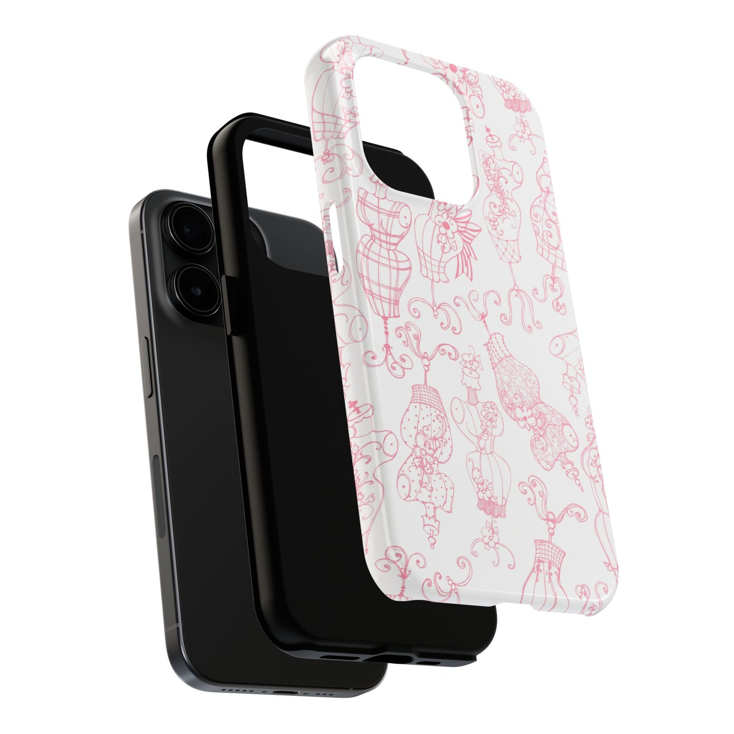 Mannequinique White / Pink Phone Case