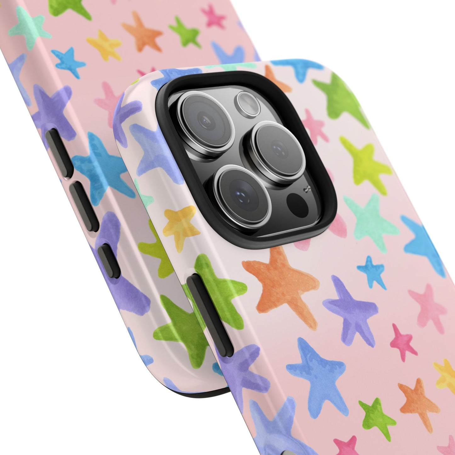 Happy Stars Pink Phone Case